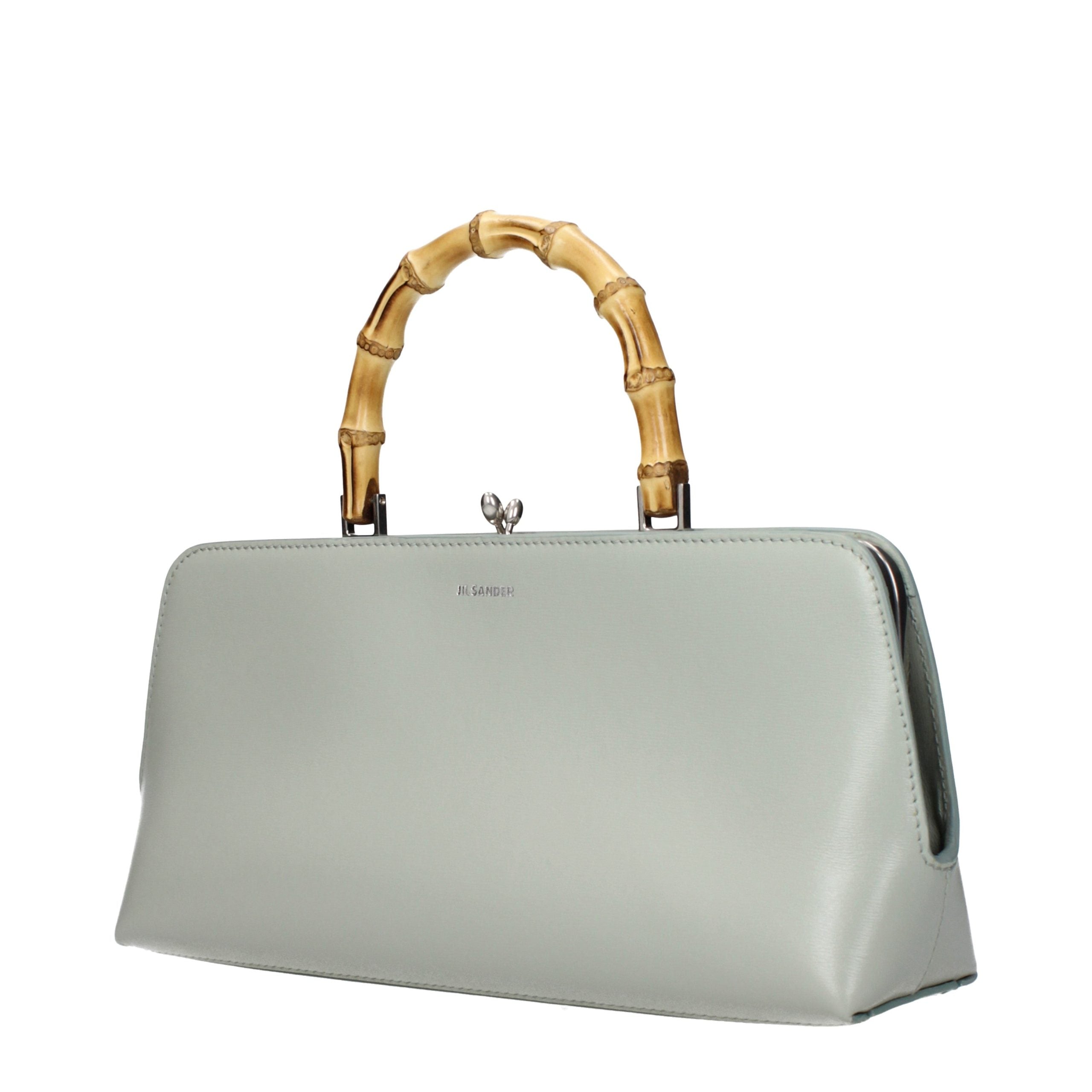 Jil Sander Goji Bamboo Small - Mint Green Leather
