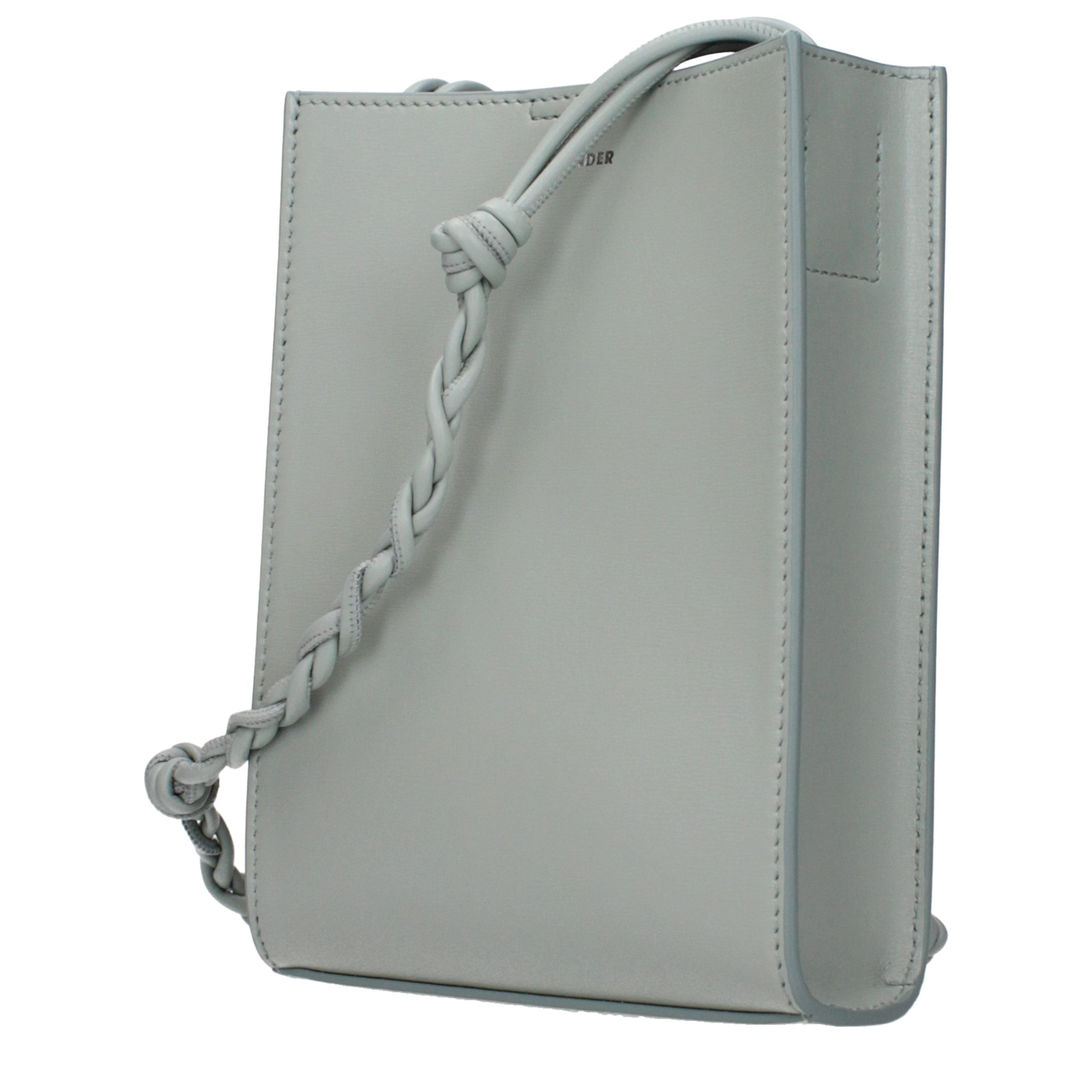 Jil Sander Tangle Crossbody Leather Bag Small - Sea Foam