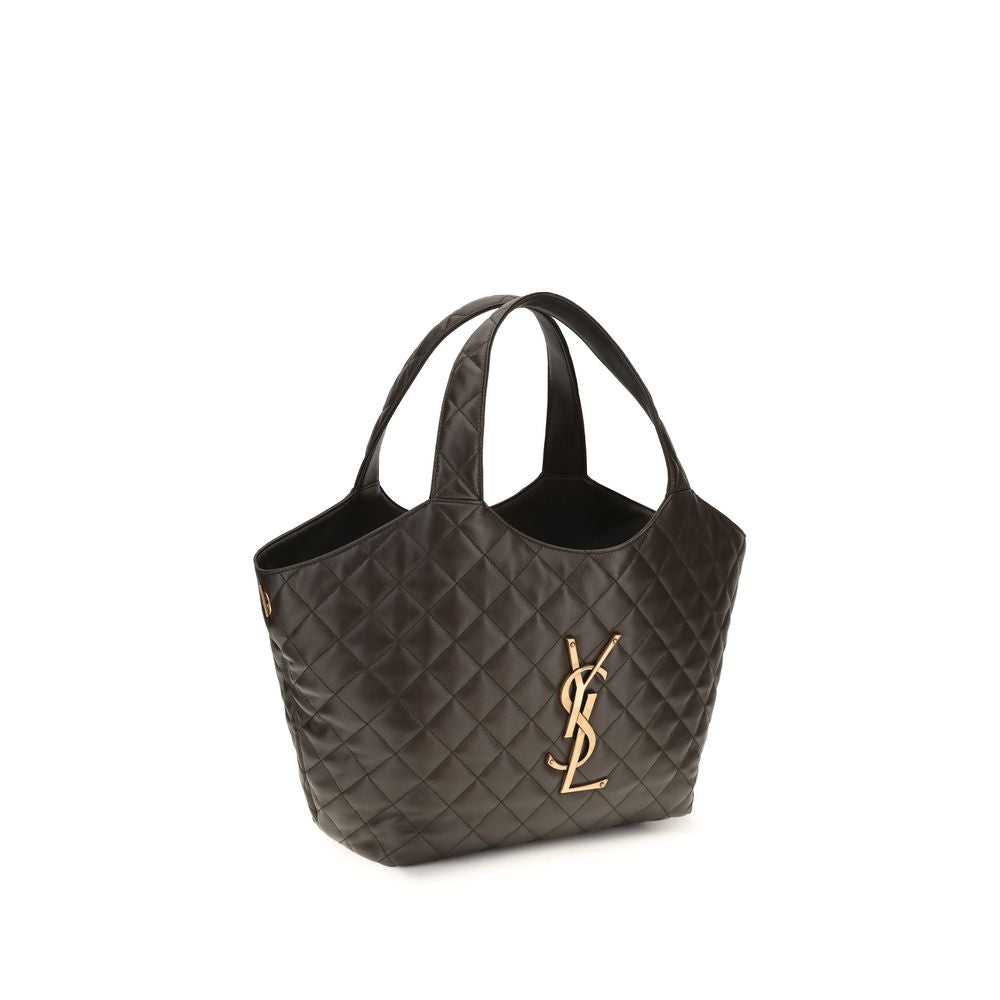 Saint Laurent Icare Medium Quilted Nappa - Light Musk