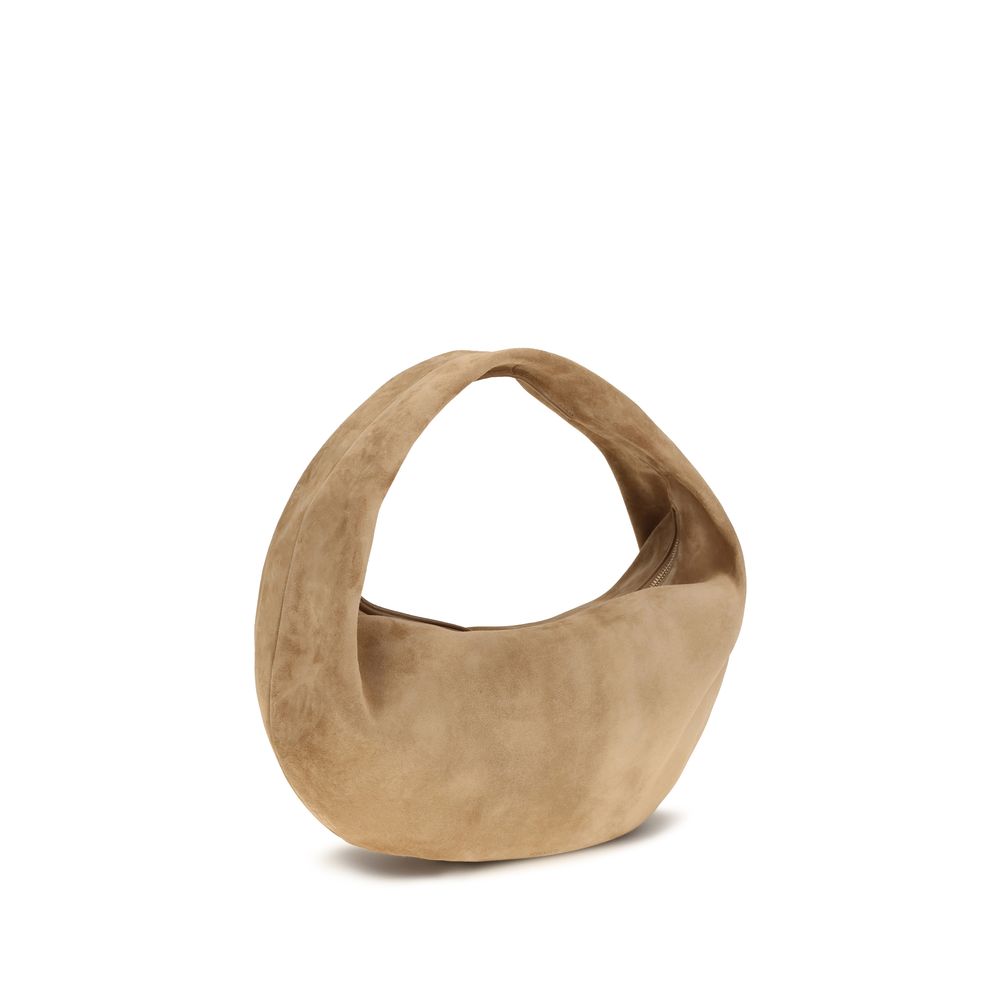 Khaite Olivia Medium Hobo Bag - Goldenrod Suede