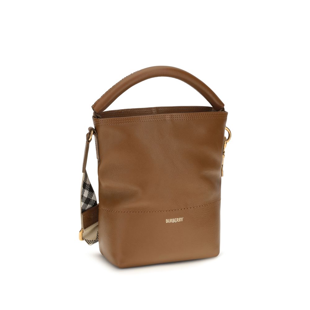 Burberry Mini B Clip Bucket Bag - Hazel Brown
