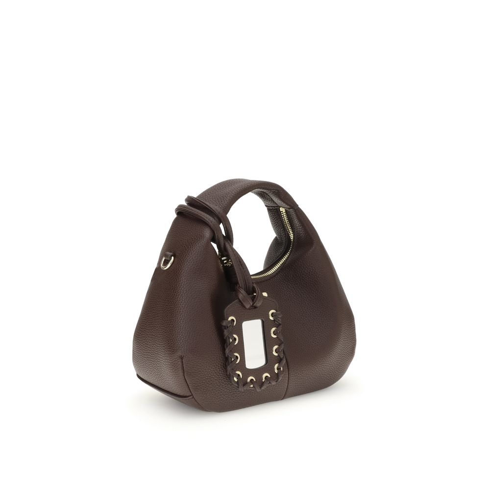 Ganni Hobo Bag Mini - Chicory Coffee