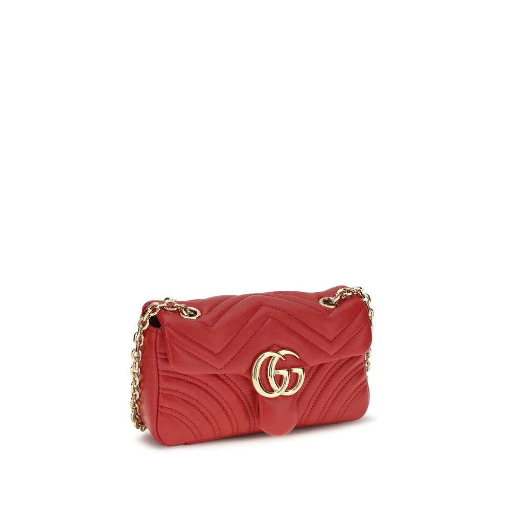 Gucci GG Marmont Small Shoulder Bag - Bright Red