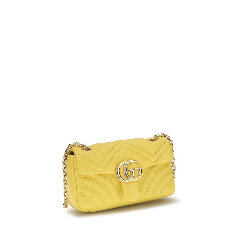 Gucci GG Marmont Small Shoulder Bag - Yellow