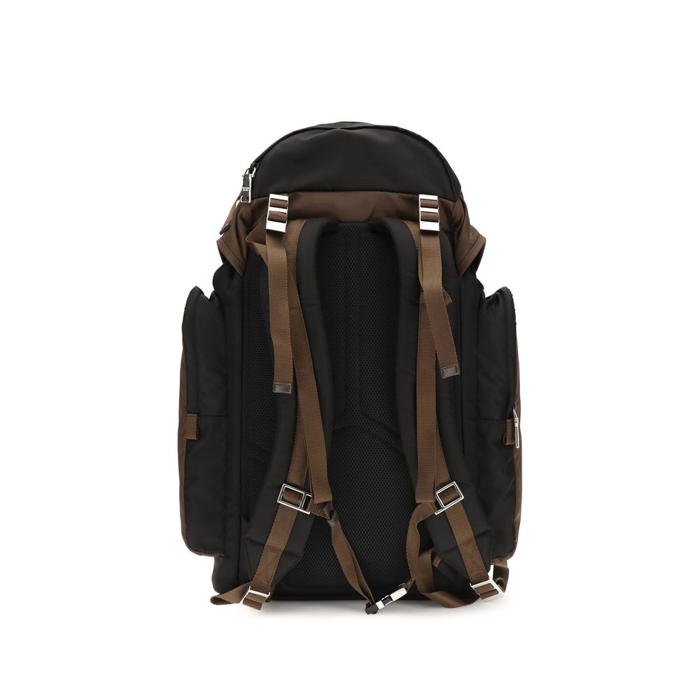 Prada Re-Nylon Backpack Black & Burnt – The Exclusive Line