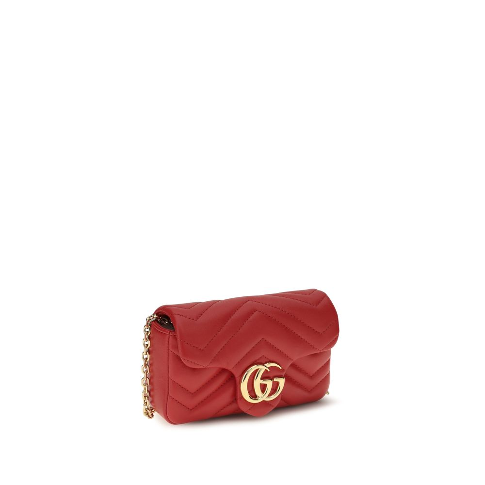 GG Marmont Mini Shoulder Bag - Bright Red