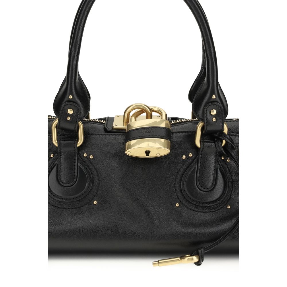 Chloé Paddington Bag in Grained Leather – Black