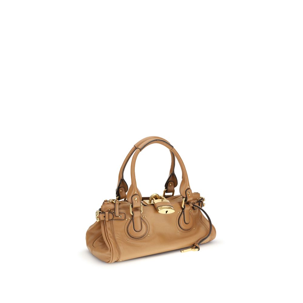 Chloé Paddington Bag in Grained Leather – Mustang Brown