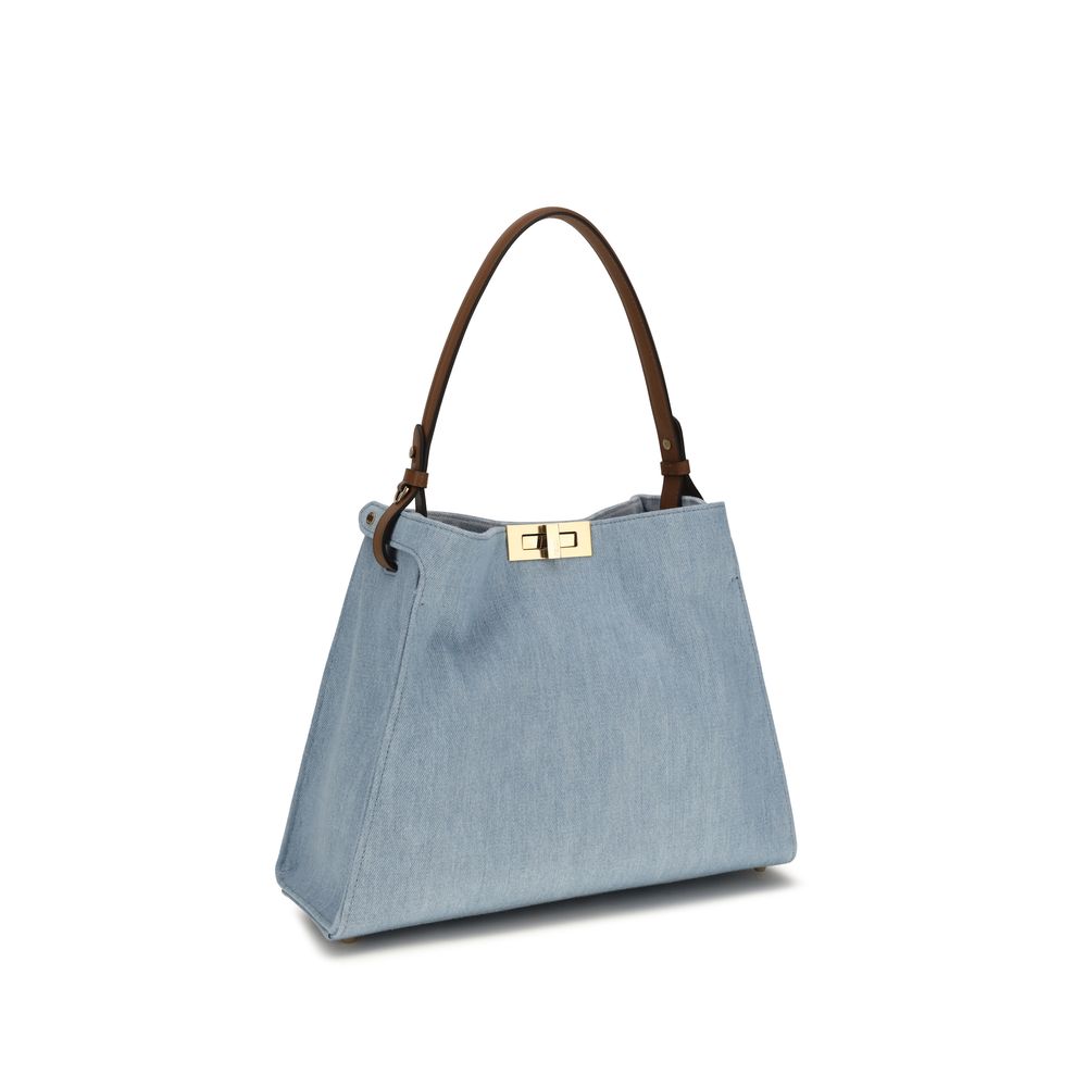Fendi Way Medium - Light Blue Denim