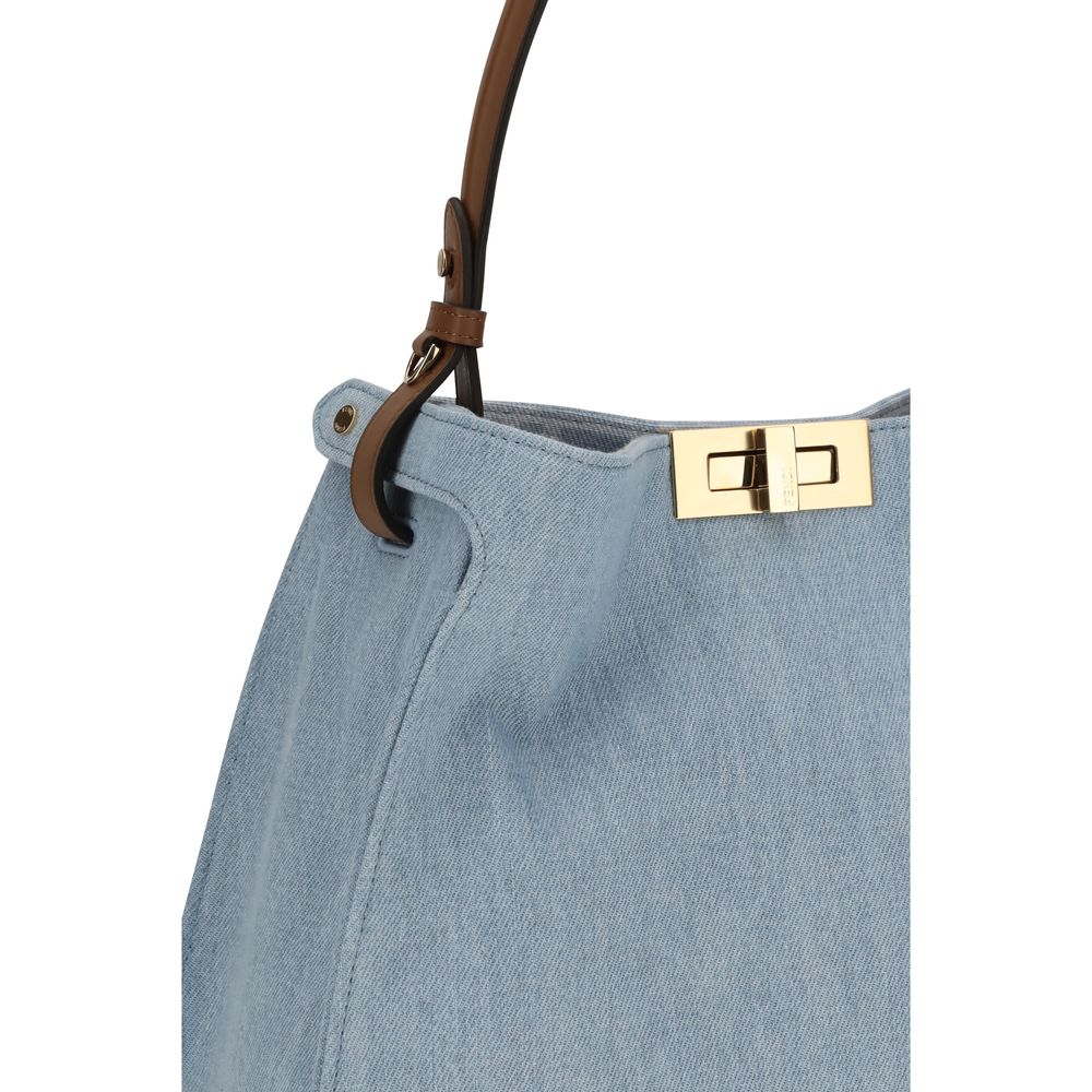 Fendi Way Medium - Light Blue Denim