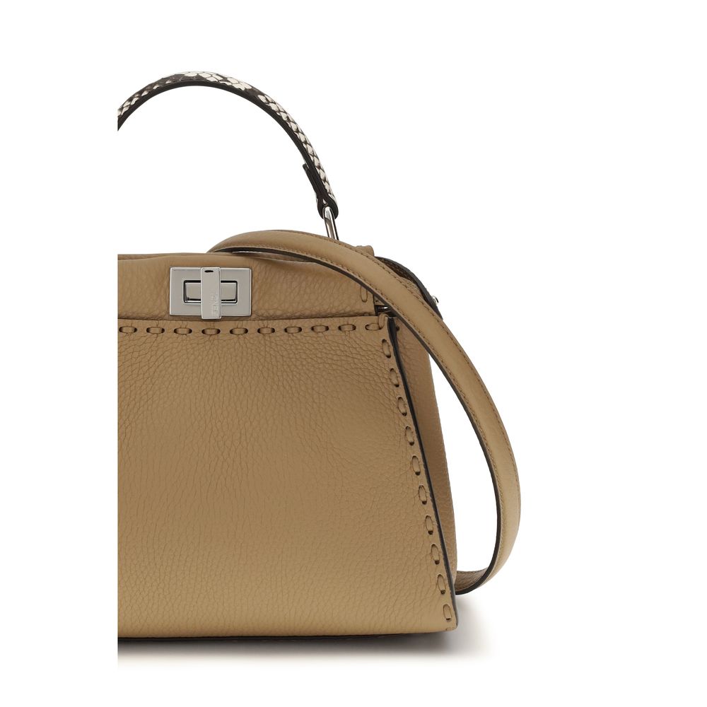 Fendi Peekaboo Mini - Capuccino Brown