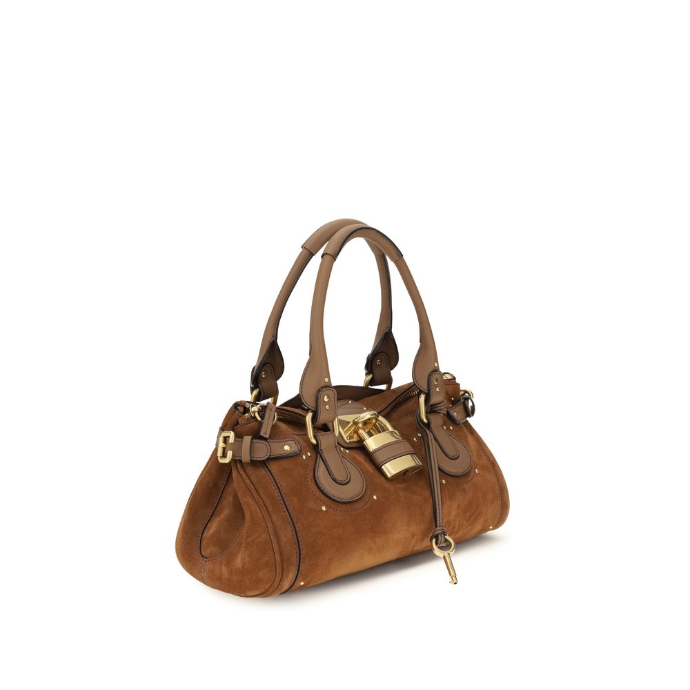 Chloé Paddington Bag in Suede Leather - Vintage Brown