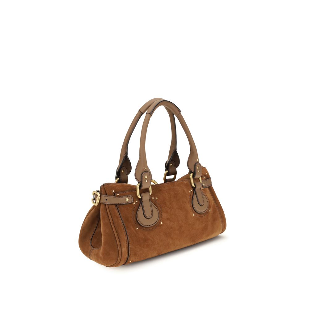 Chloé Paddington Bag in Suede Leather - Vintage Brown