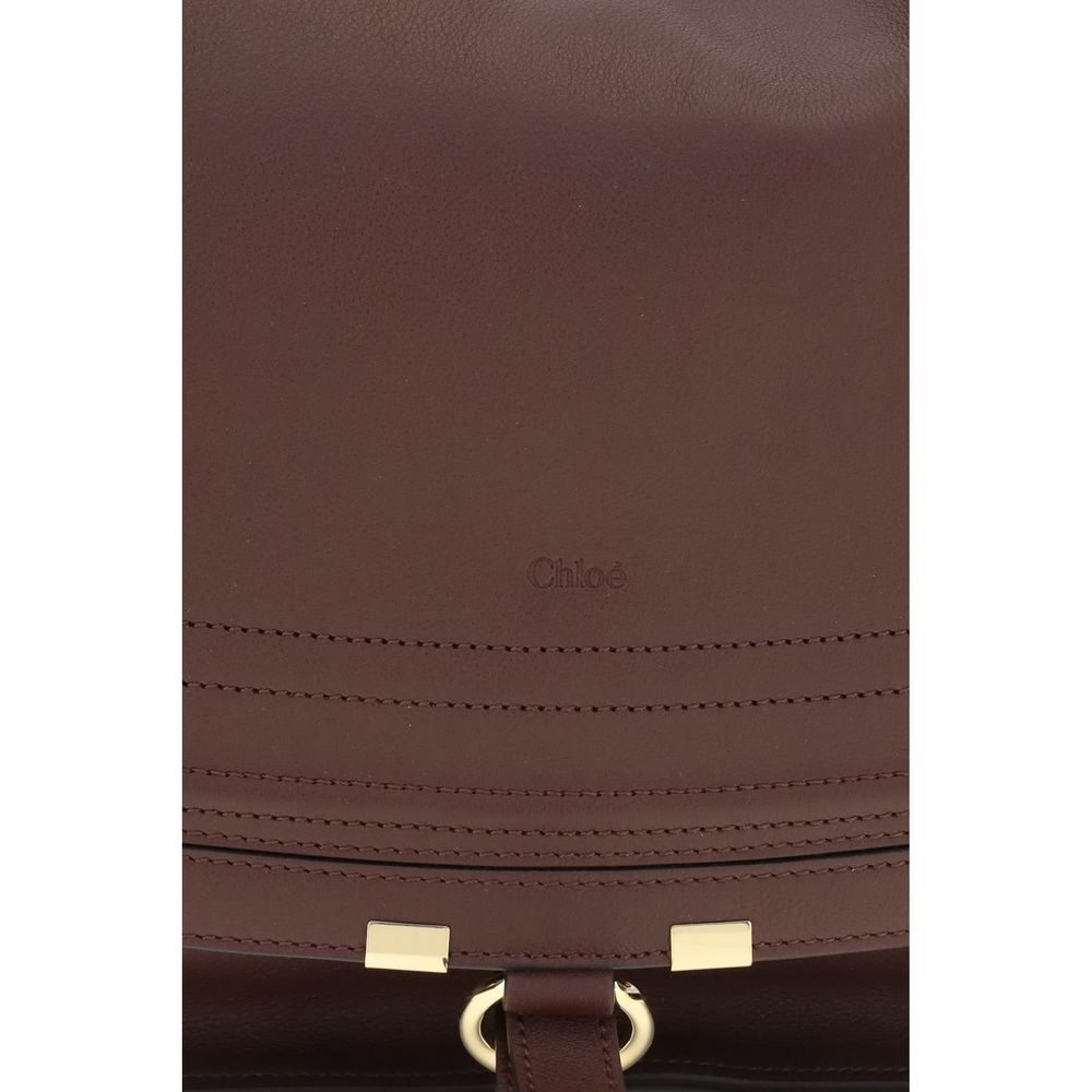 Chloé Marcie Shoulder Bag - Dark Velvet
