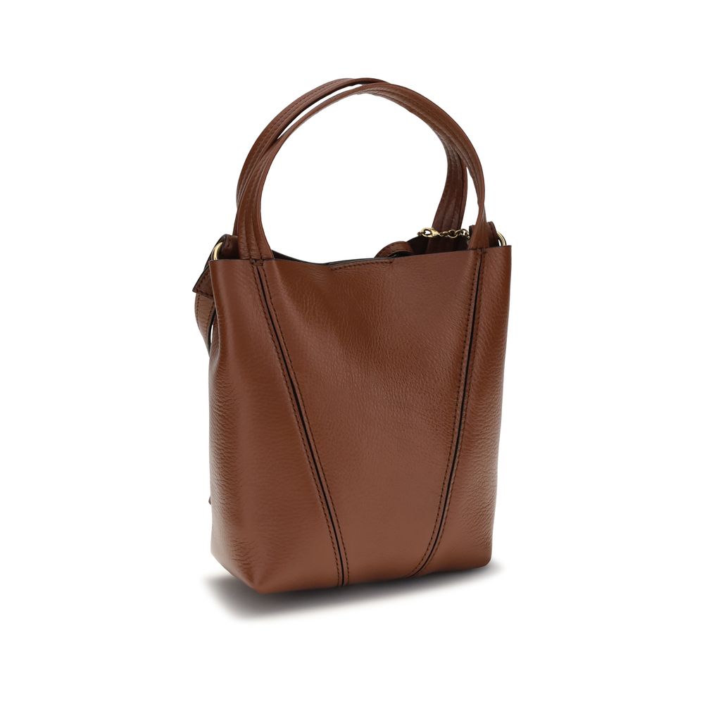 Chloé Spin Tote Bag Small - Blushy Brown Grained Leather
