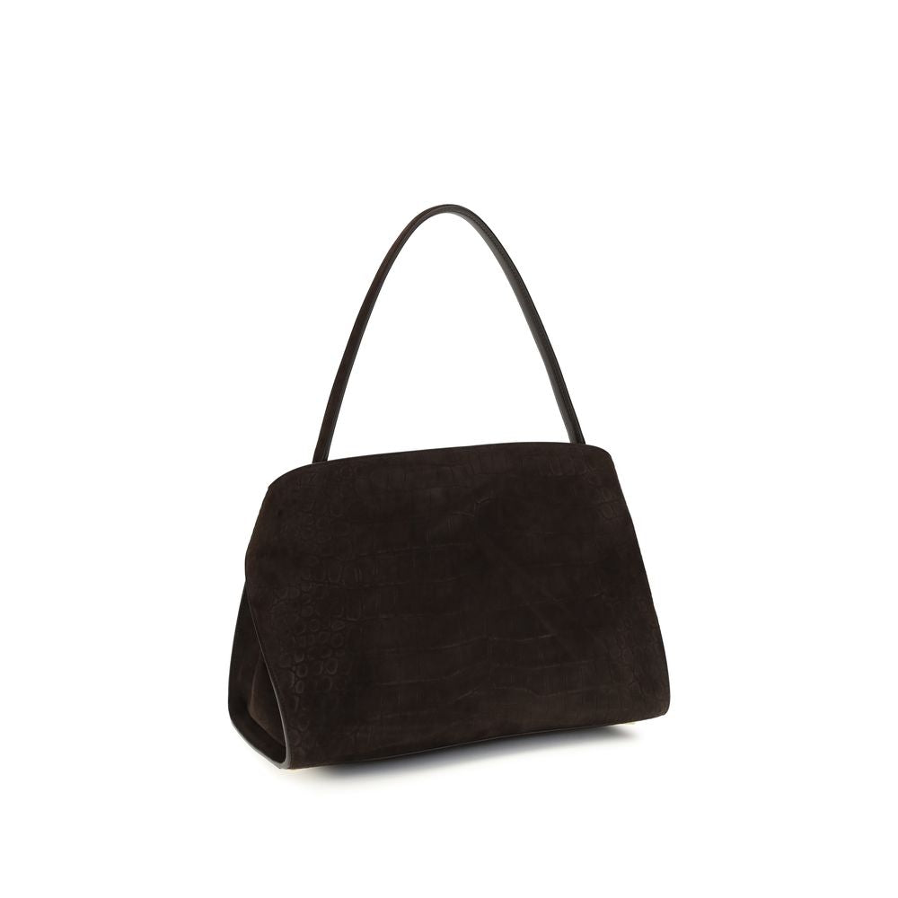 Ferragamo Hug Medium Soft Shoulder Bag - Testa di Moro Alligator Print