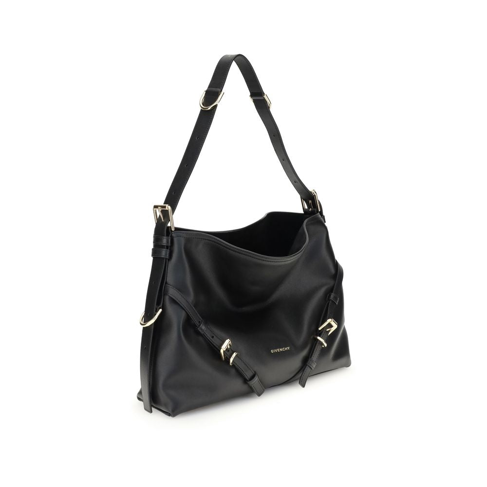 Givenchy Medium Voyou Bag - Shiny Black Leather