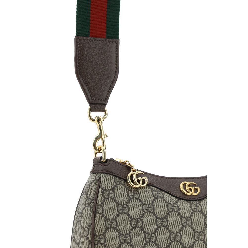 Gucci Ophidia Small Shoulder Bag - Beige & Dark Brown GG Supreme