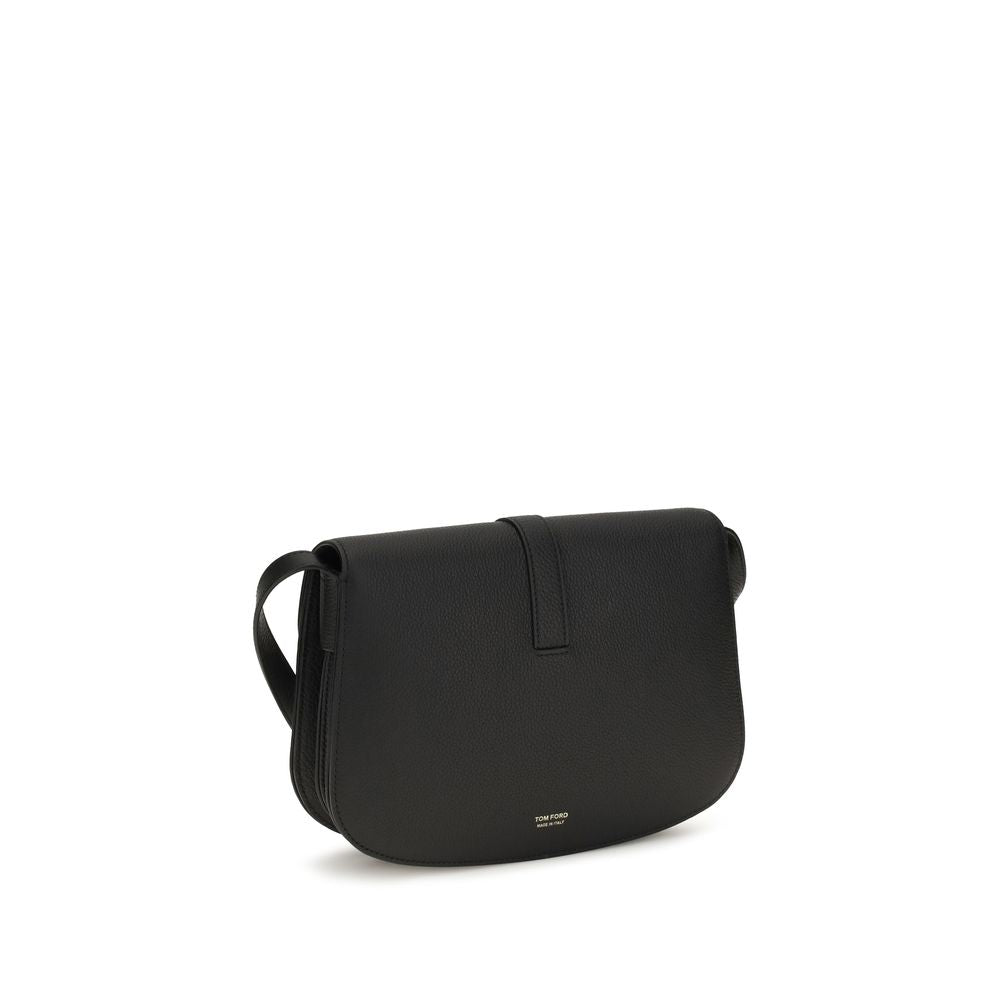 Tom Ford Kara Small Crossbody Bag - Black Grain Leather