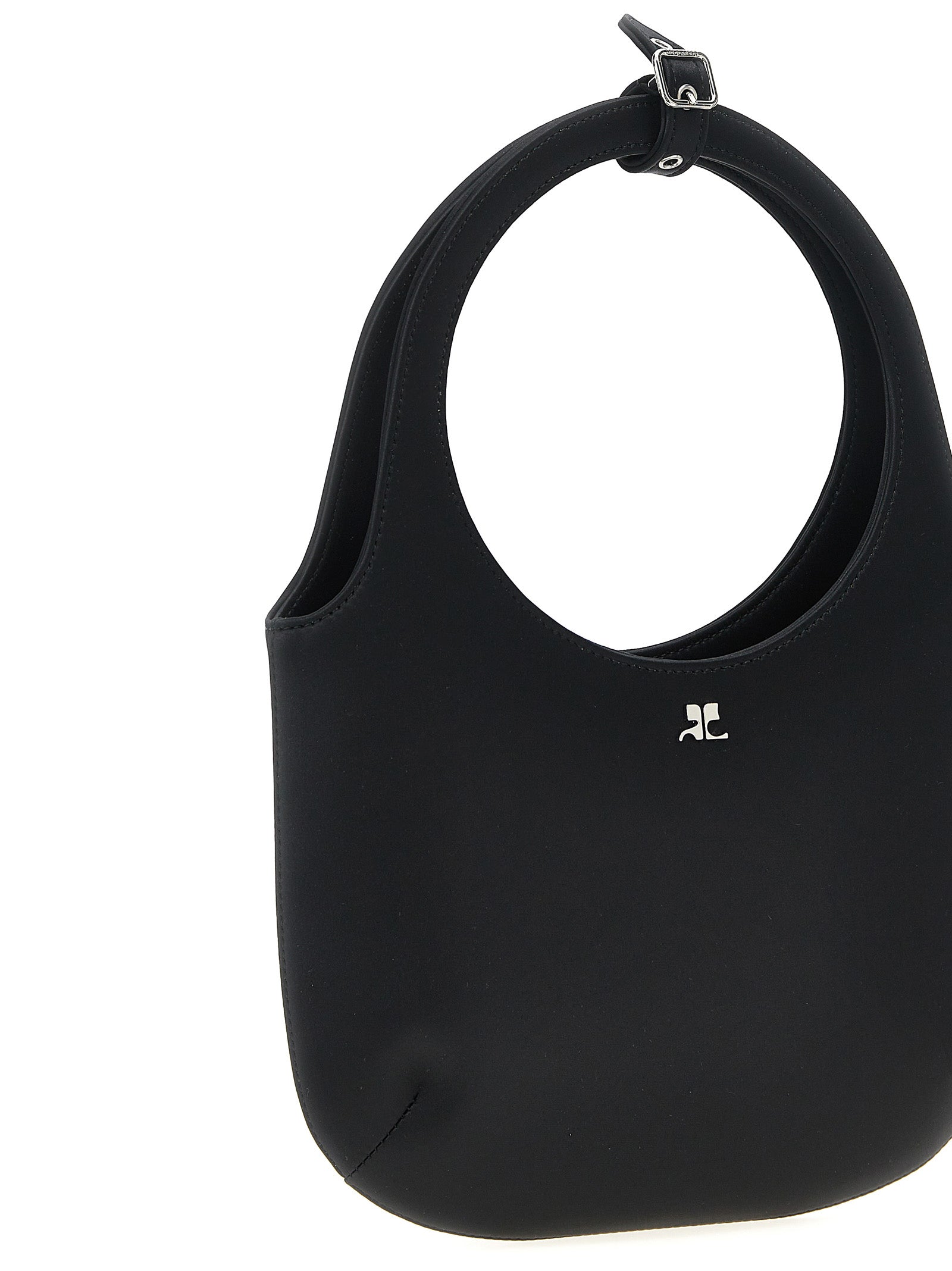 Courrèges Holy Satin Bag - Black