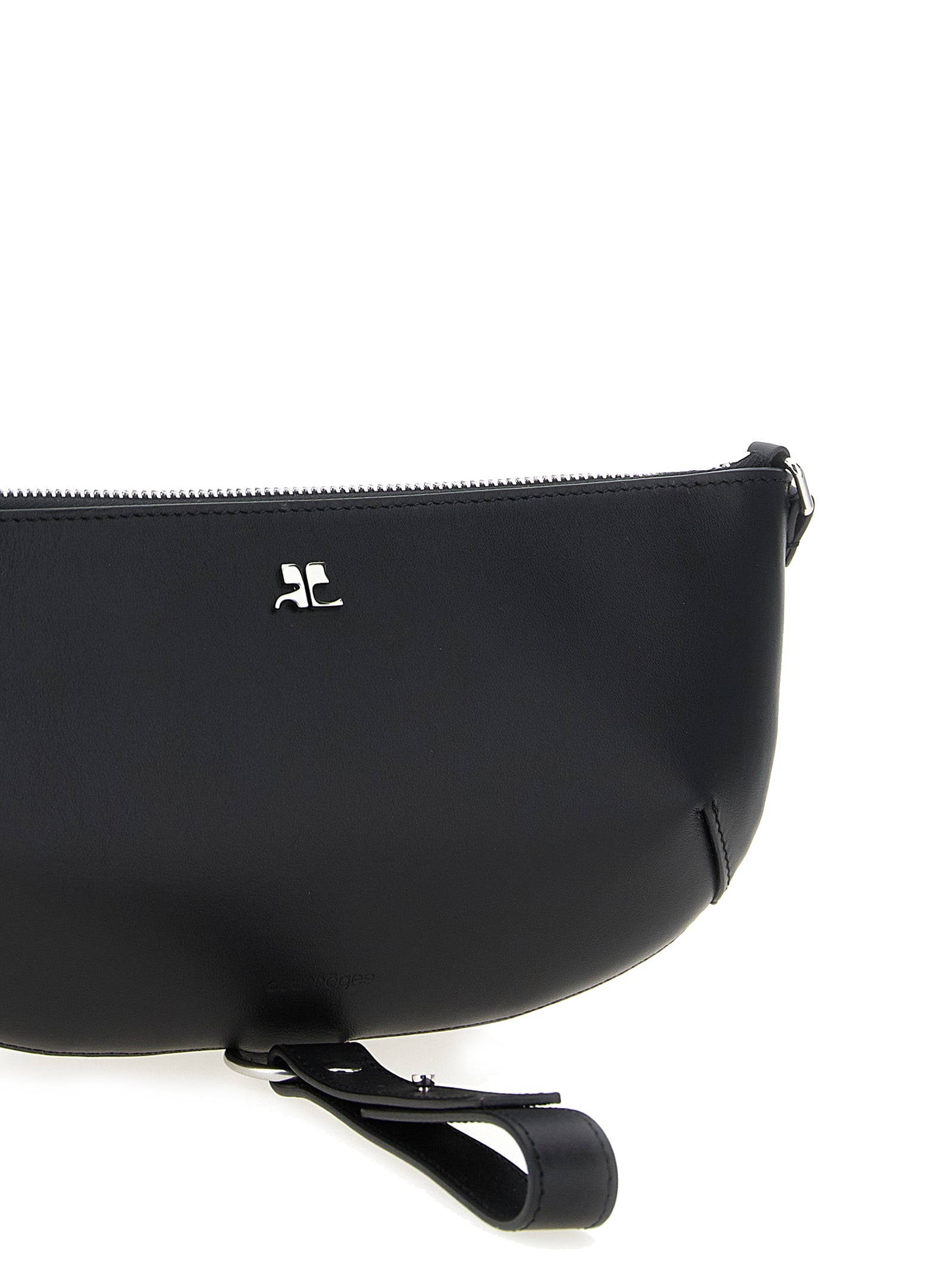 Courrèges Holy Eclipse Leather Bag - Black