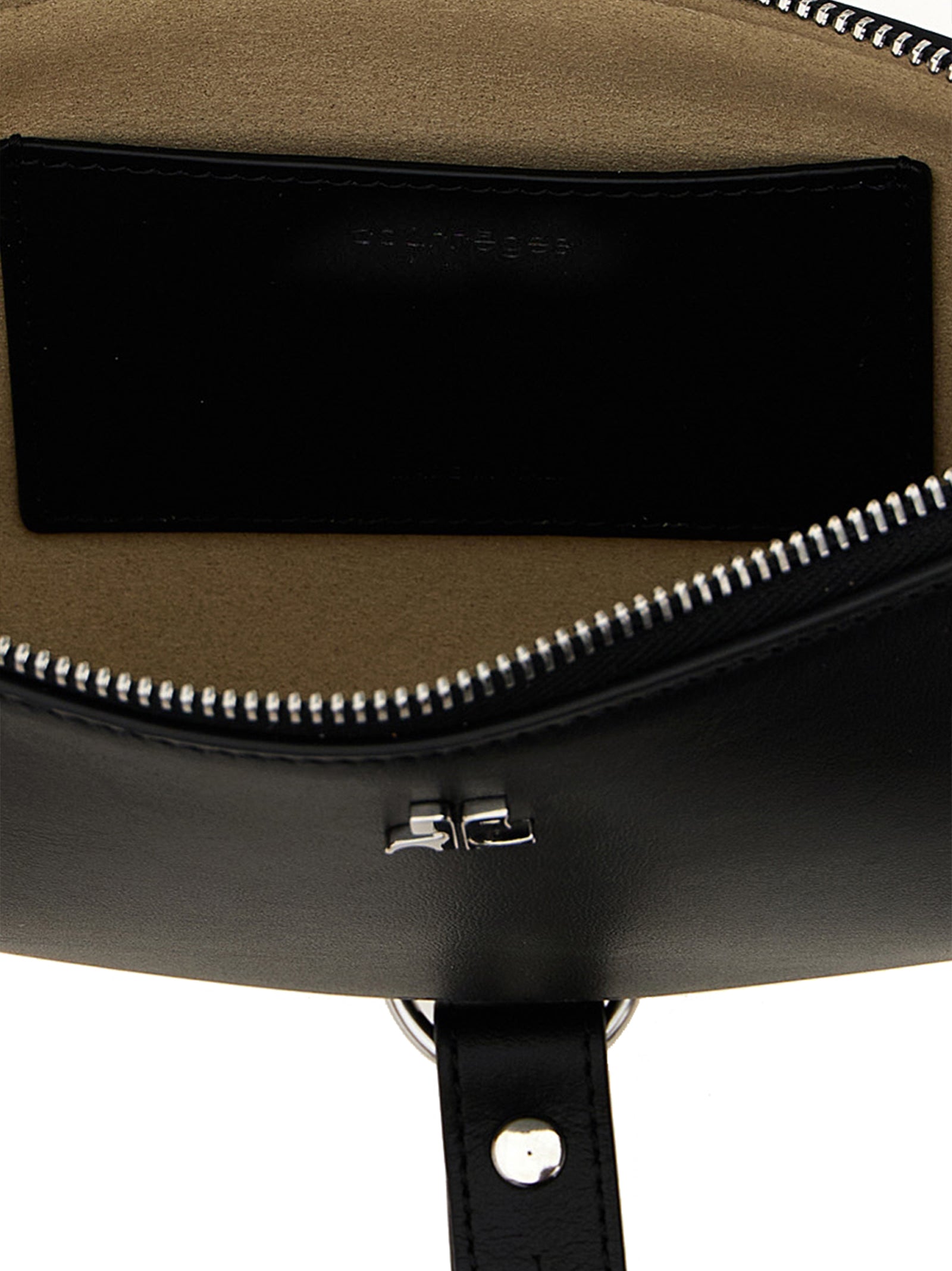 Courrèges Holy Eclipse Leather Bag - Black