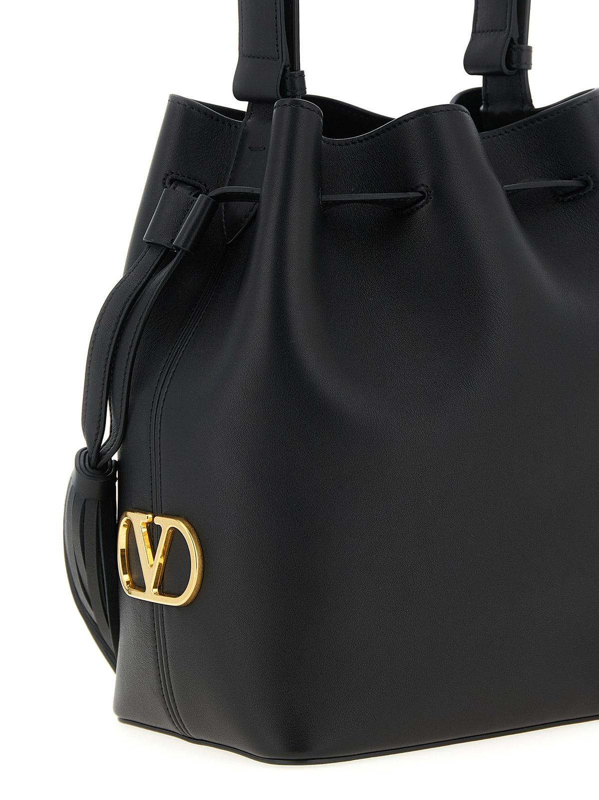 Valentino Garavani VLogo Signature Bucket Bag - Black