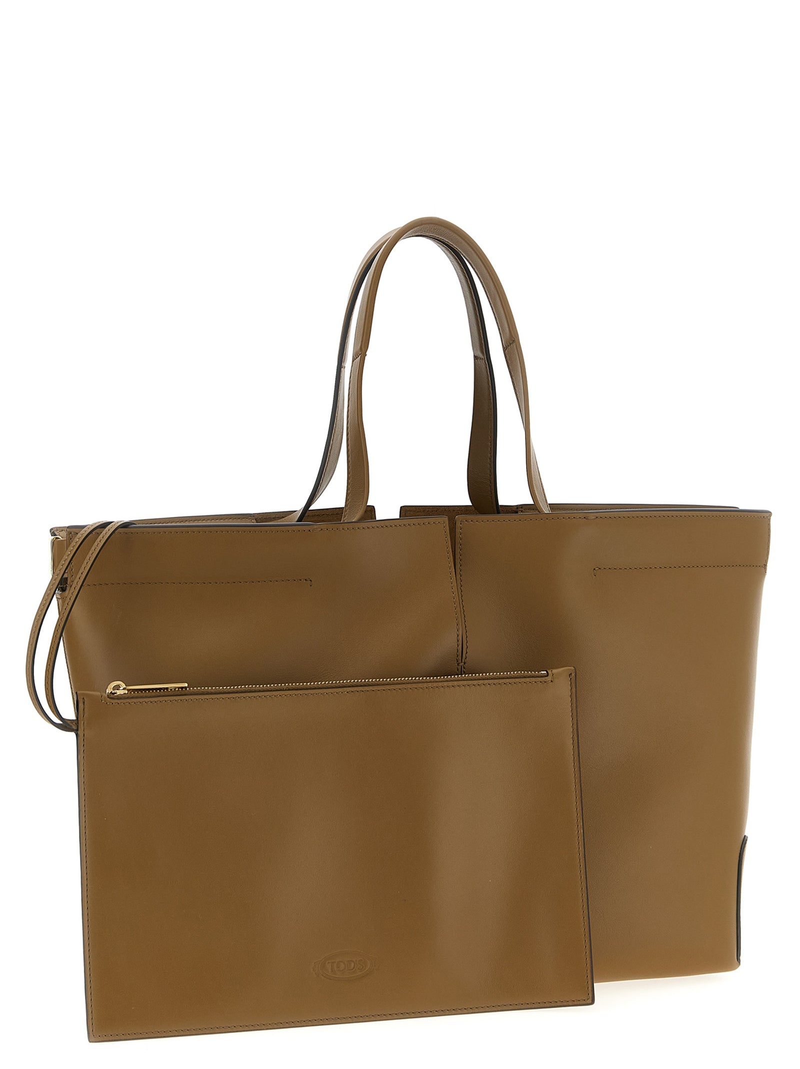 Tod's Di Bag Folio Medium-Small - Beige Leather