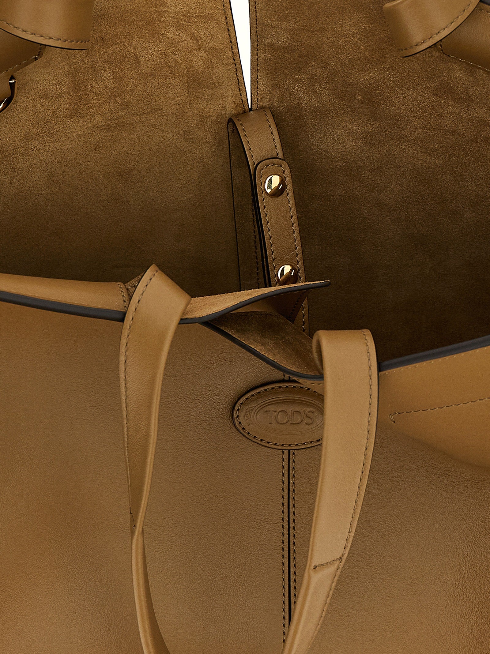 Tod's Di Bag Folio Medium-Small - Beige Leather