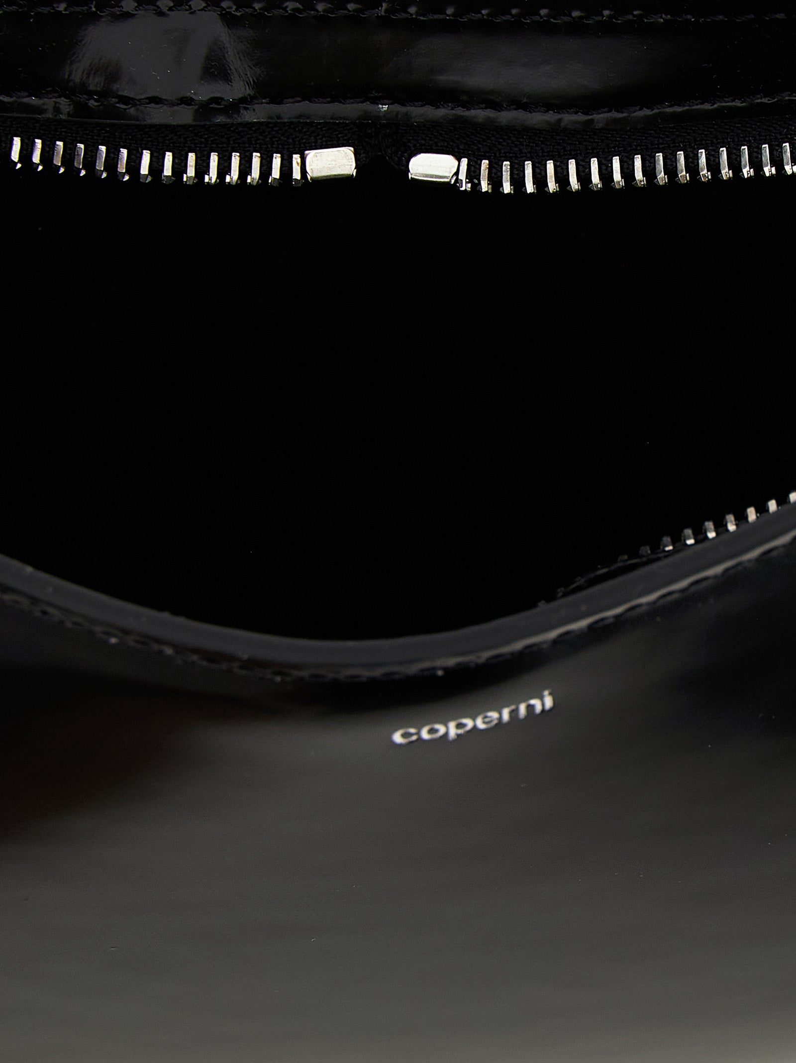 Coperni Loop Swipe Bag - Black Matte Leather