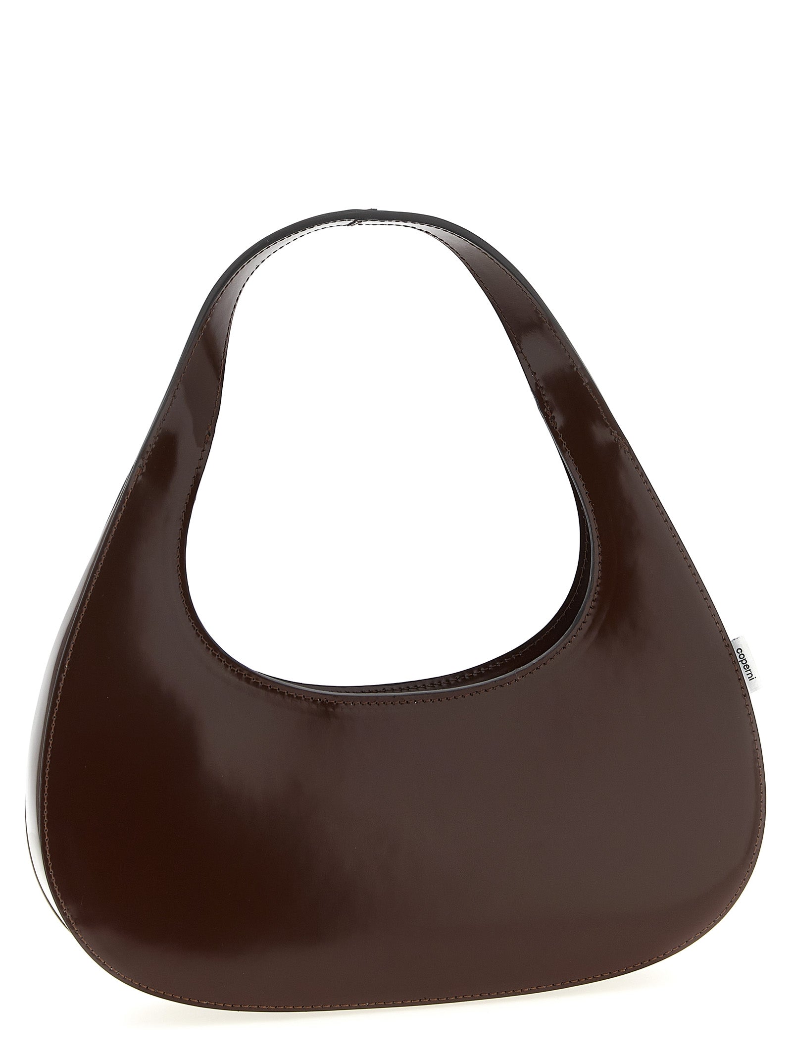 Coperni Loop Swipe Bag - Brown Matte Leather