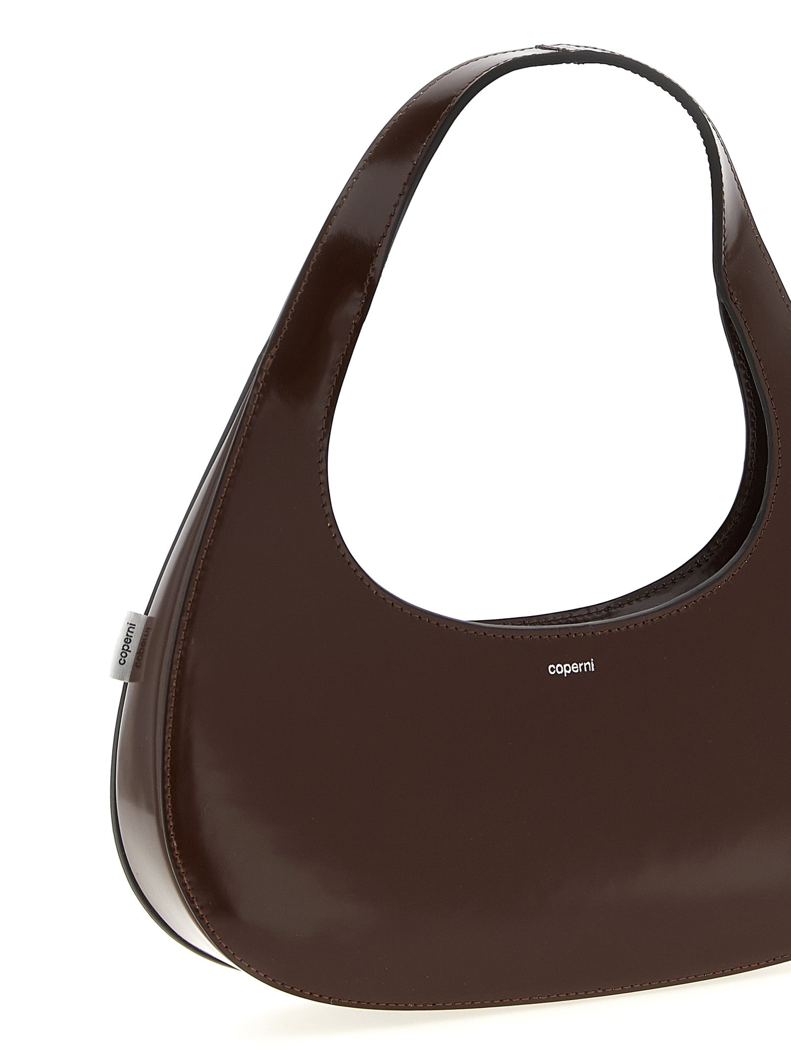 Coperni Loop Swipe Bag - Brown Matte Leather