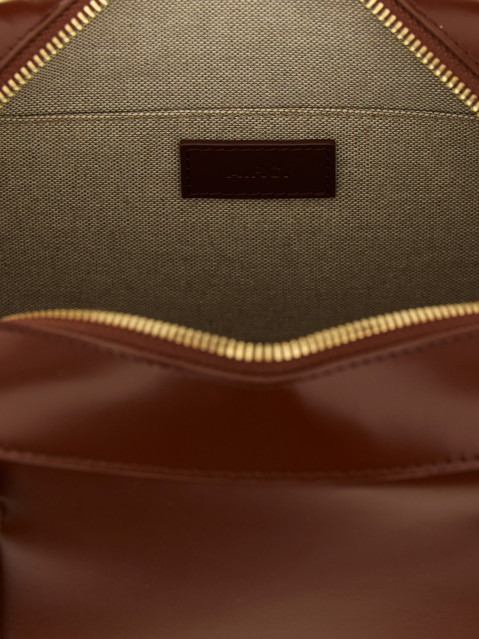 A.P.C. Virginie Horizontal Box Bag - Noisette Leather