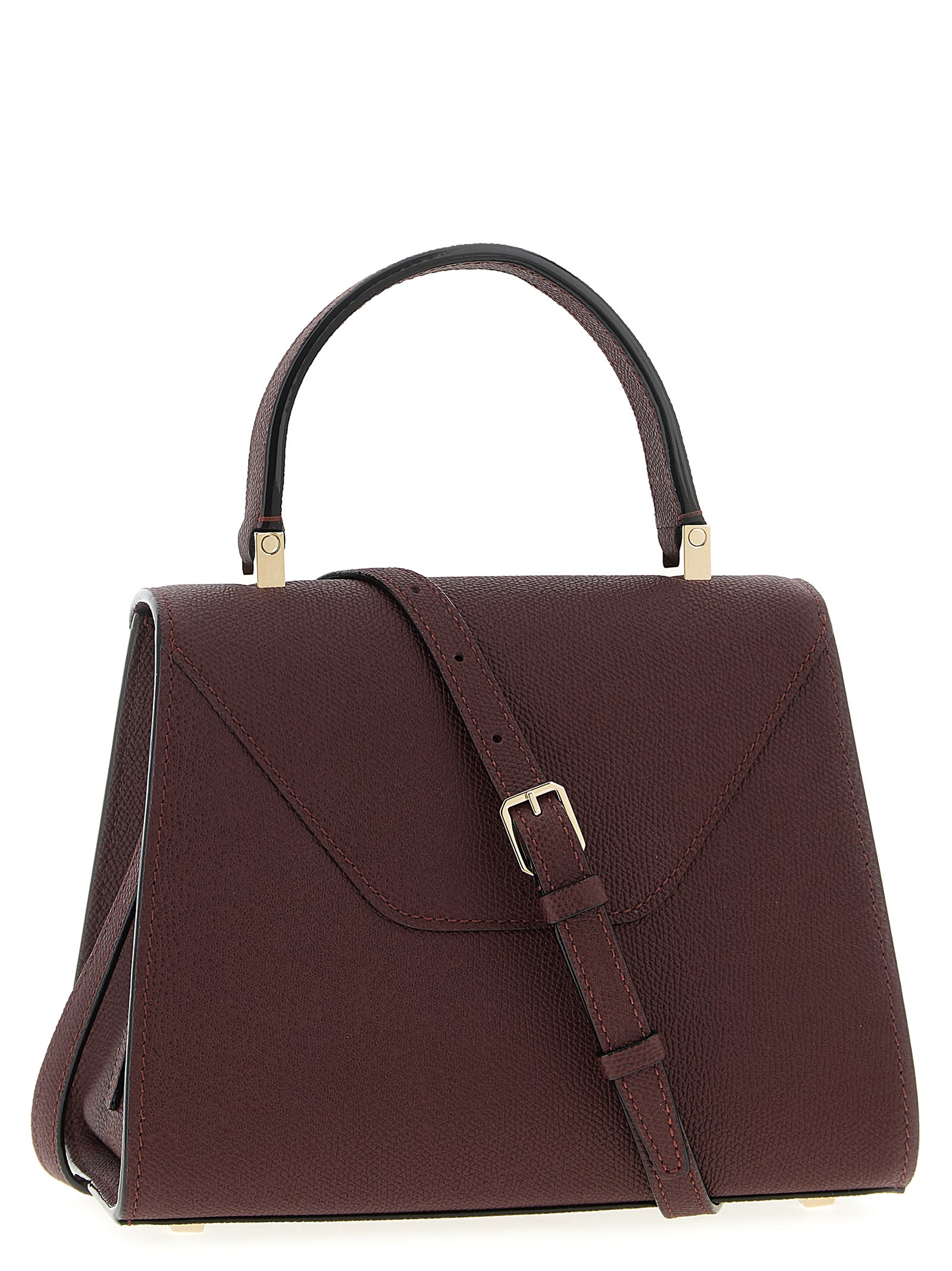 Valextra Iside Top Handle Mini Bag - Bordeaux