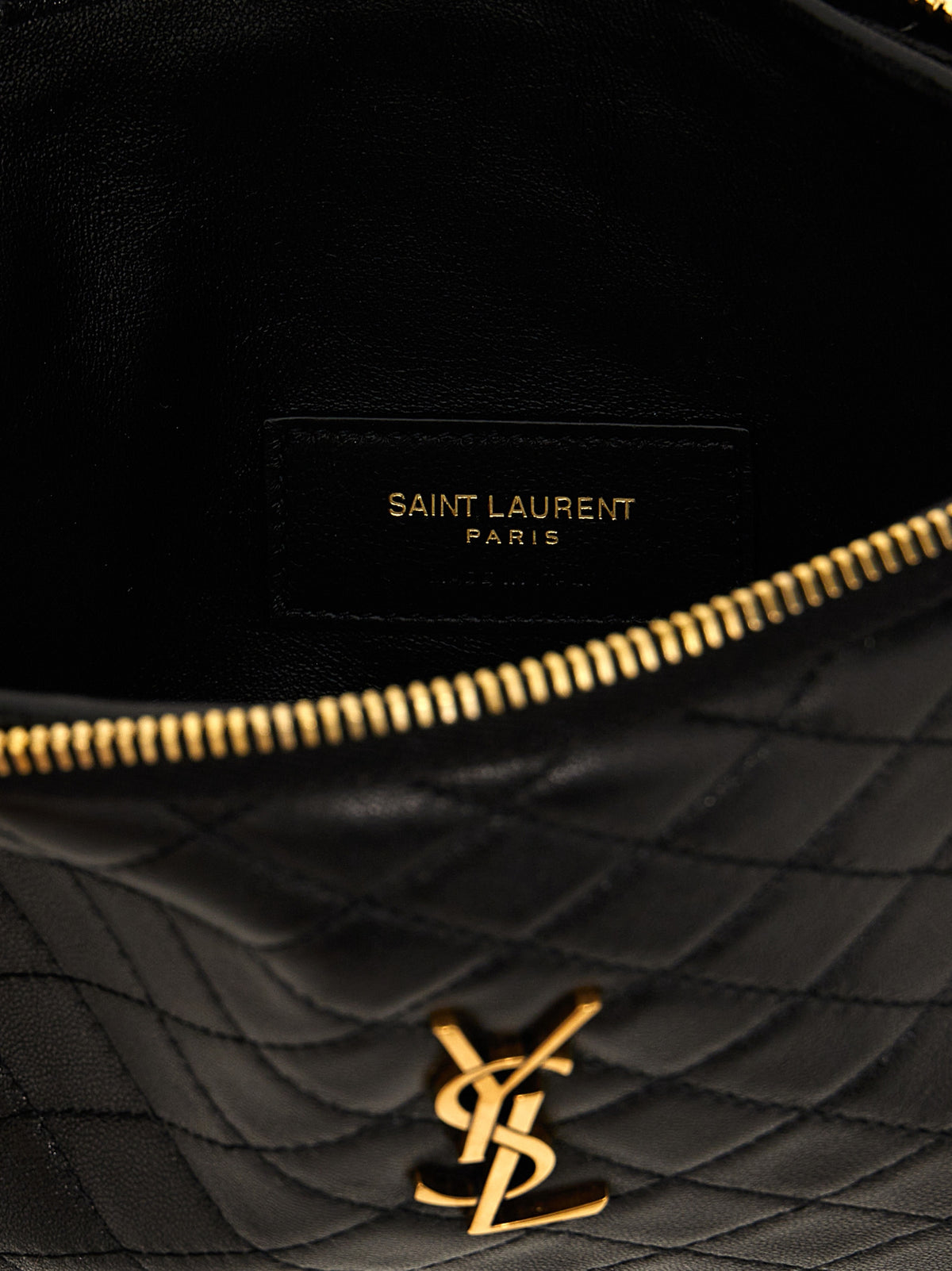 Saint Laurent Gaby Zippered Pouch - Black