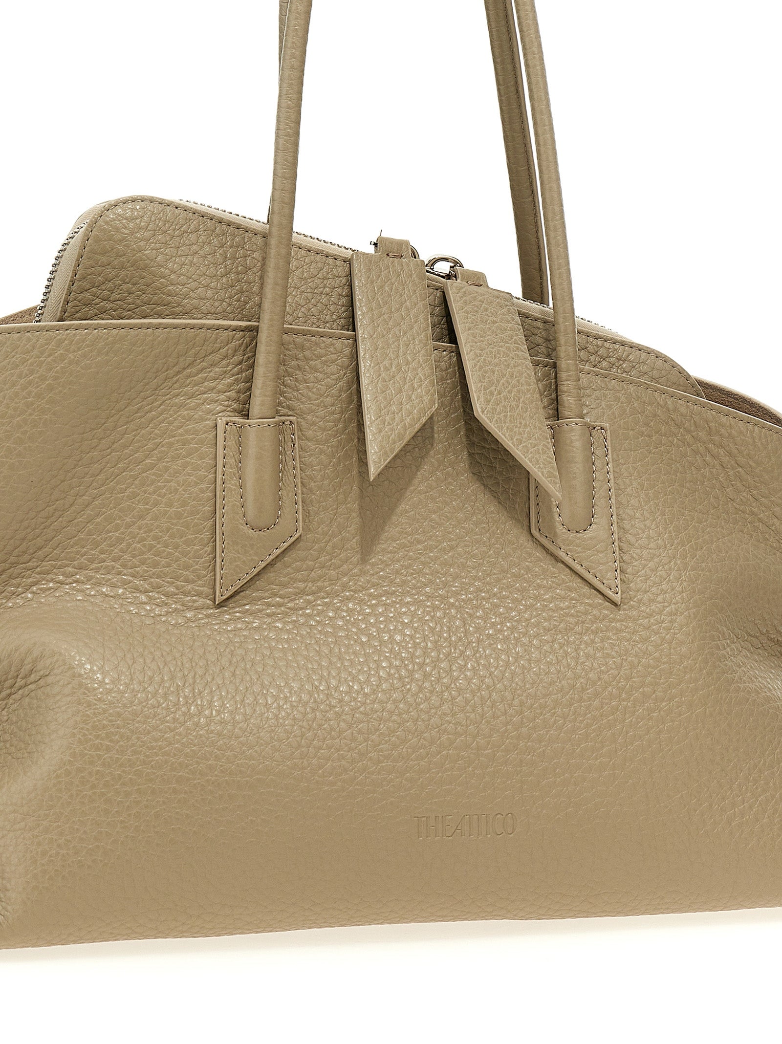The Attico La Passeggiata Medium Top Handle - Sand