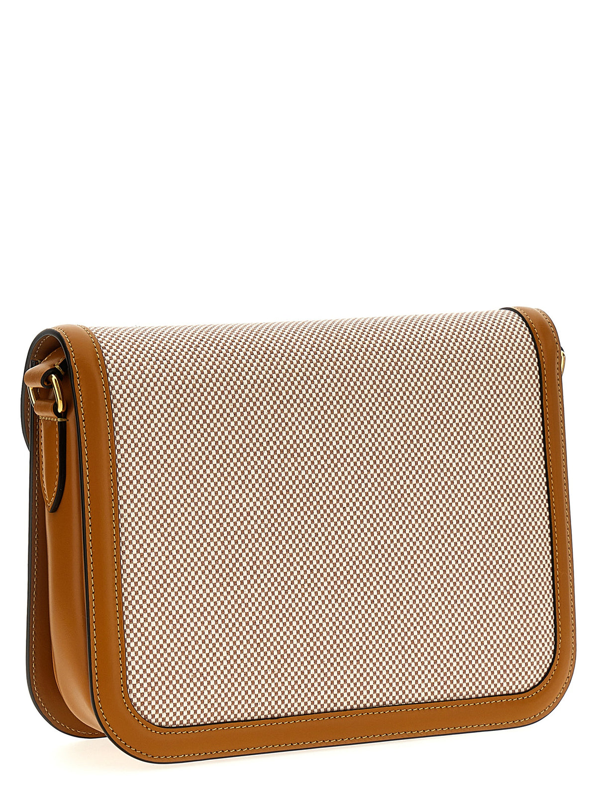 Valentino Garavani 9 to 5 Canvas Shoulder Bag - Beige
