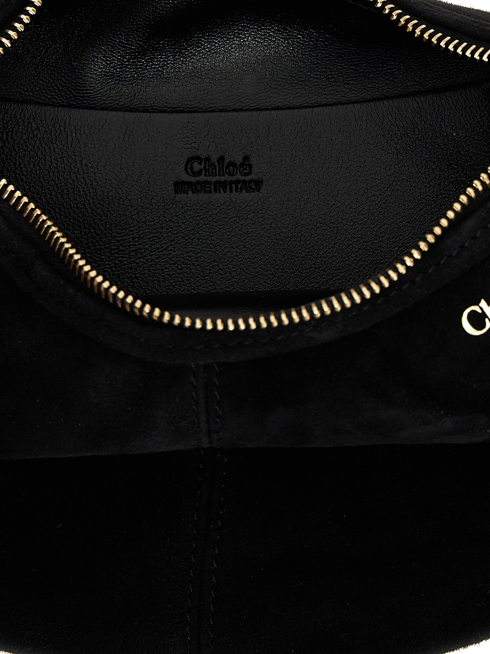 Chloé Bracelet Mini Hobo Bag - Black Suede Leather