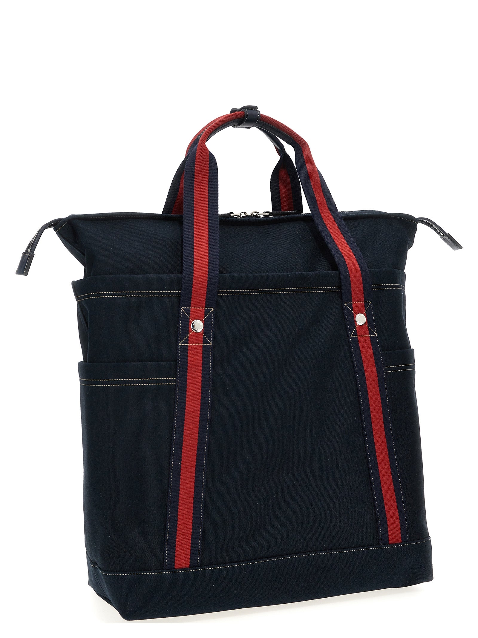 Gucci Large Canvas Shopping Bag - Dark Blue