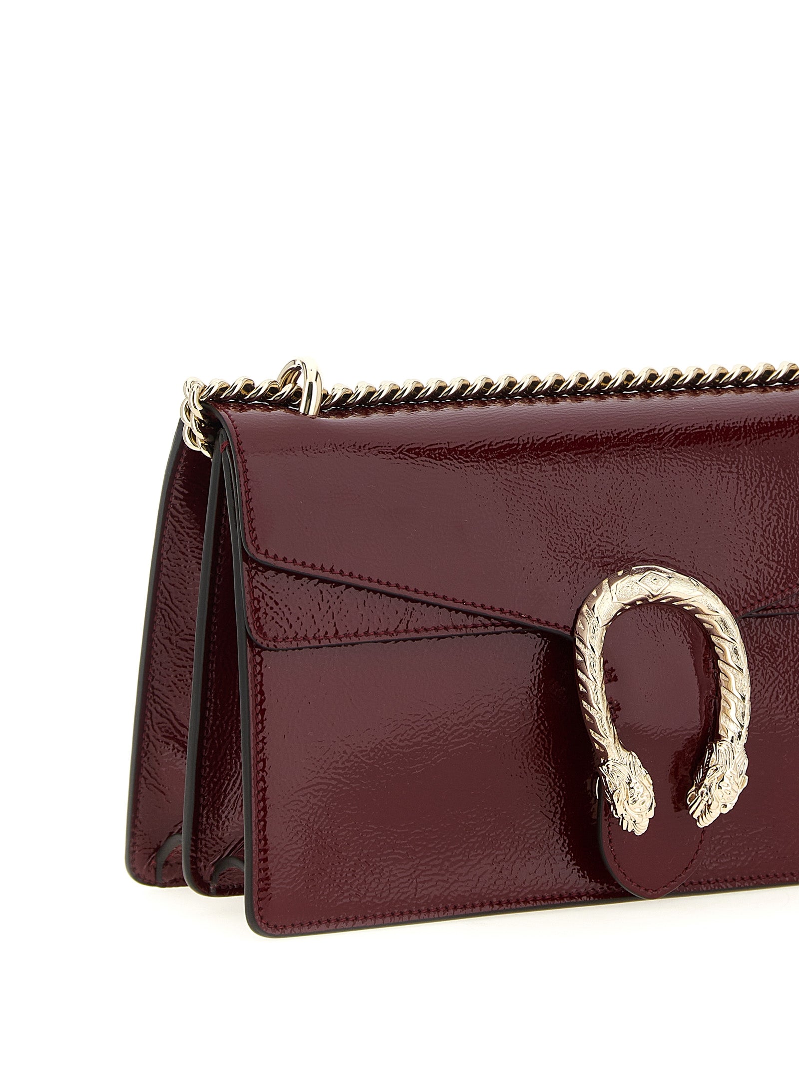 Gucci Dionysus Medium Shoulder Bag - Red Patent Leather