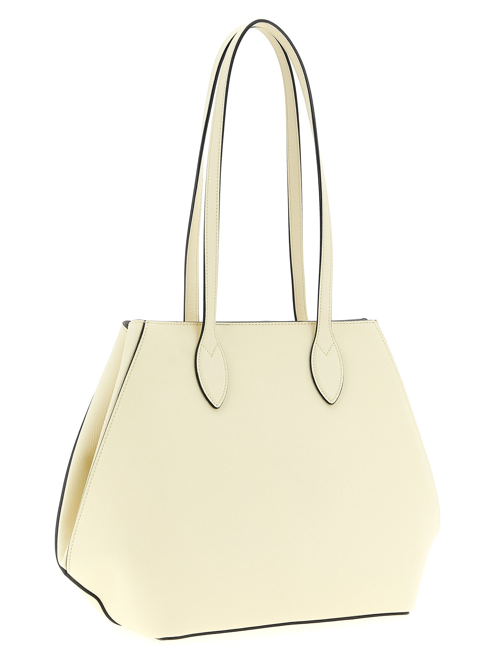 Valextra Vivi Shopping Medium Bag - White Millepunte Leather