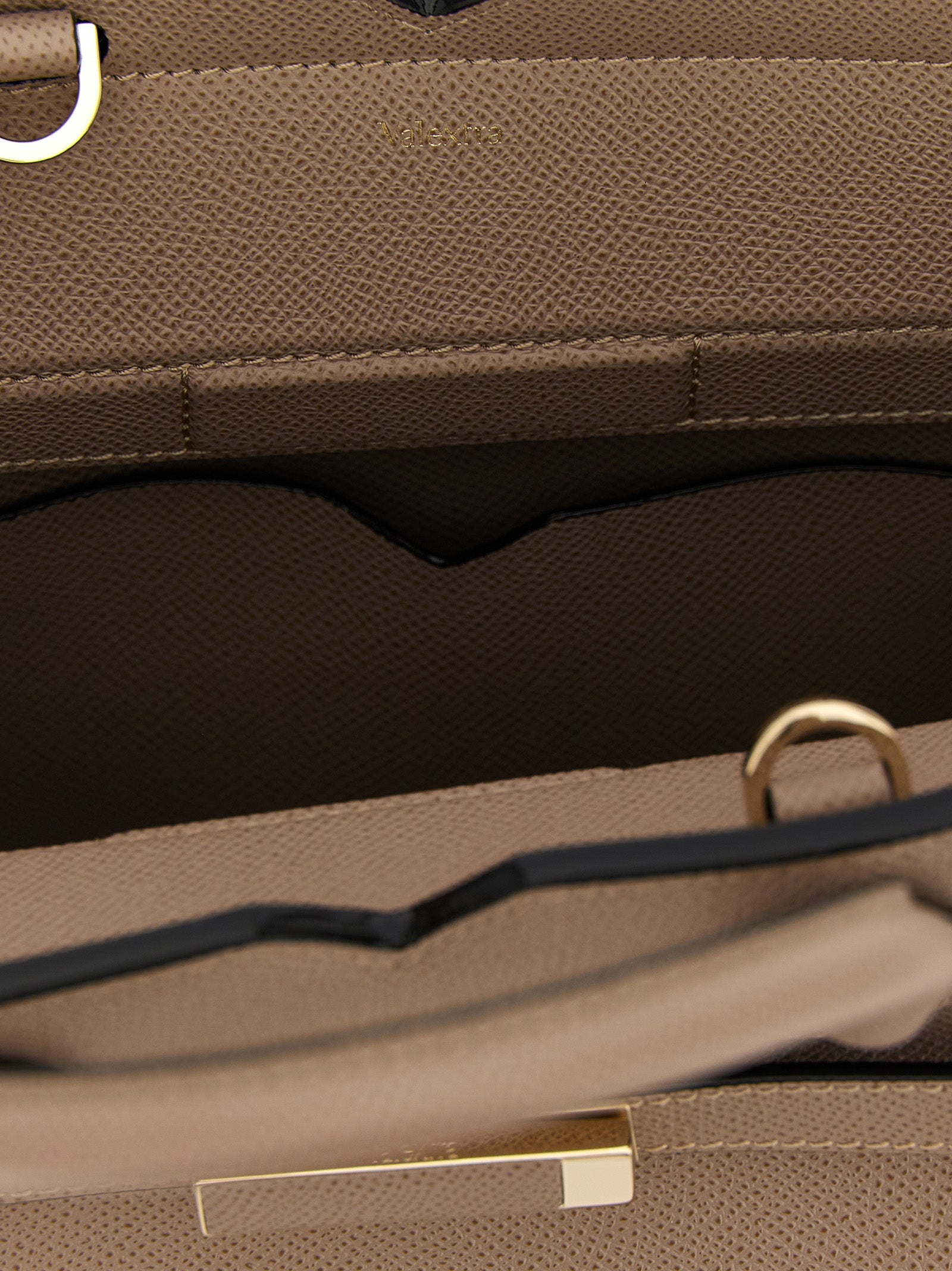 Valextra Milano Mini Top Handle Bag - Brown Millepunte Leather