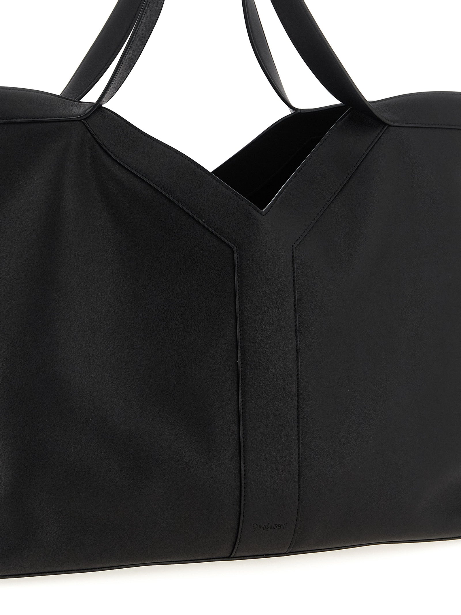 Saint Laurent Y Large Tote - Black Leather
