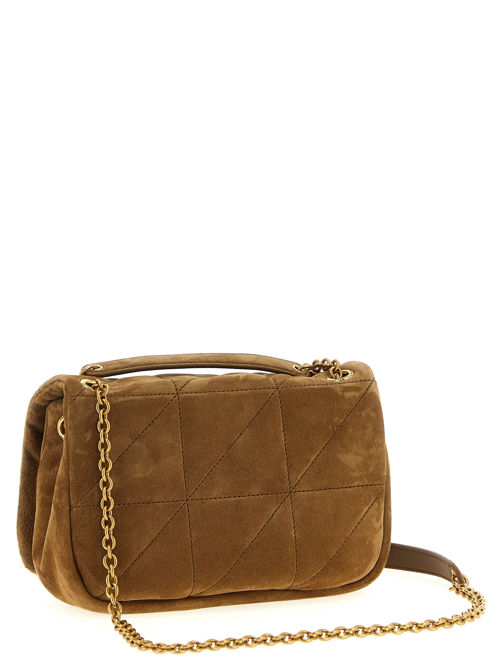 Saint Laurent Jamie 4.3 Mini Quilted Shoulder Bag - Brown Suede