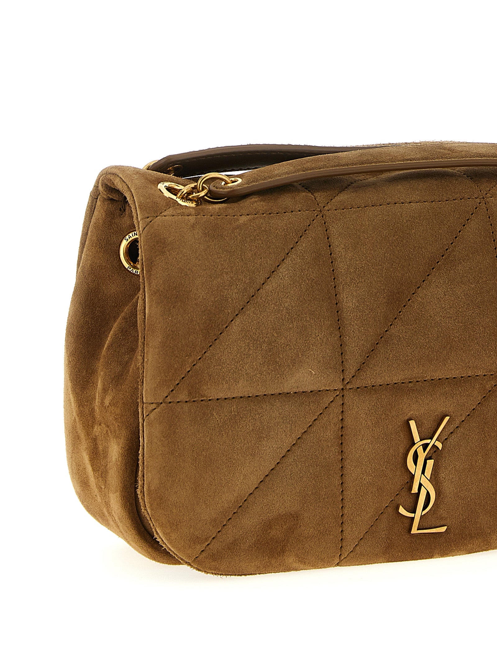 Saint Laurent Jamie 4.3 Mini Quilted Shoulder Bag - Brown Suede