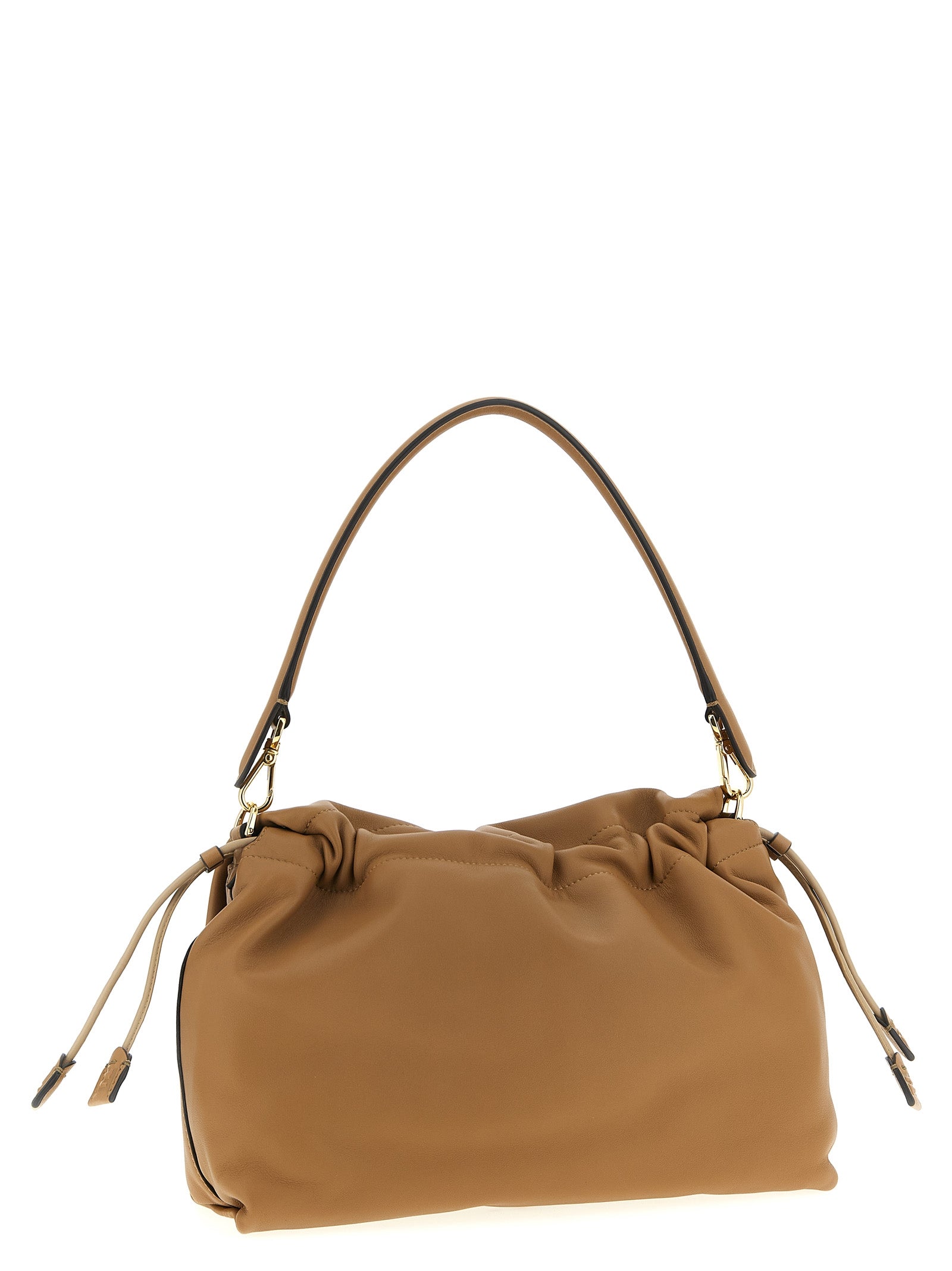 Fendi Mamma Baguette Large - Cappuccino Brown Nappa Leather
