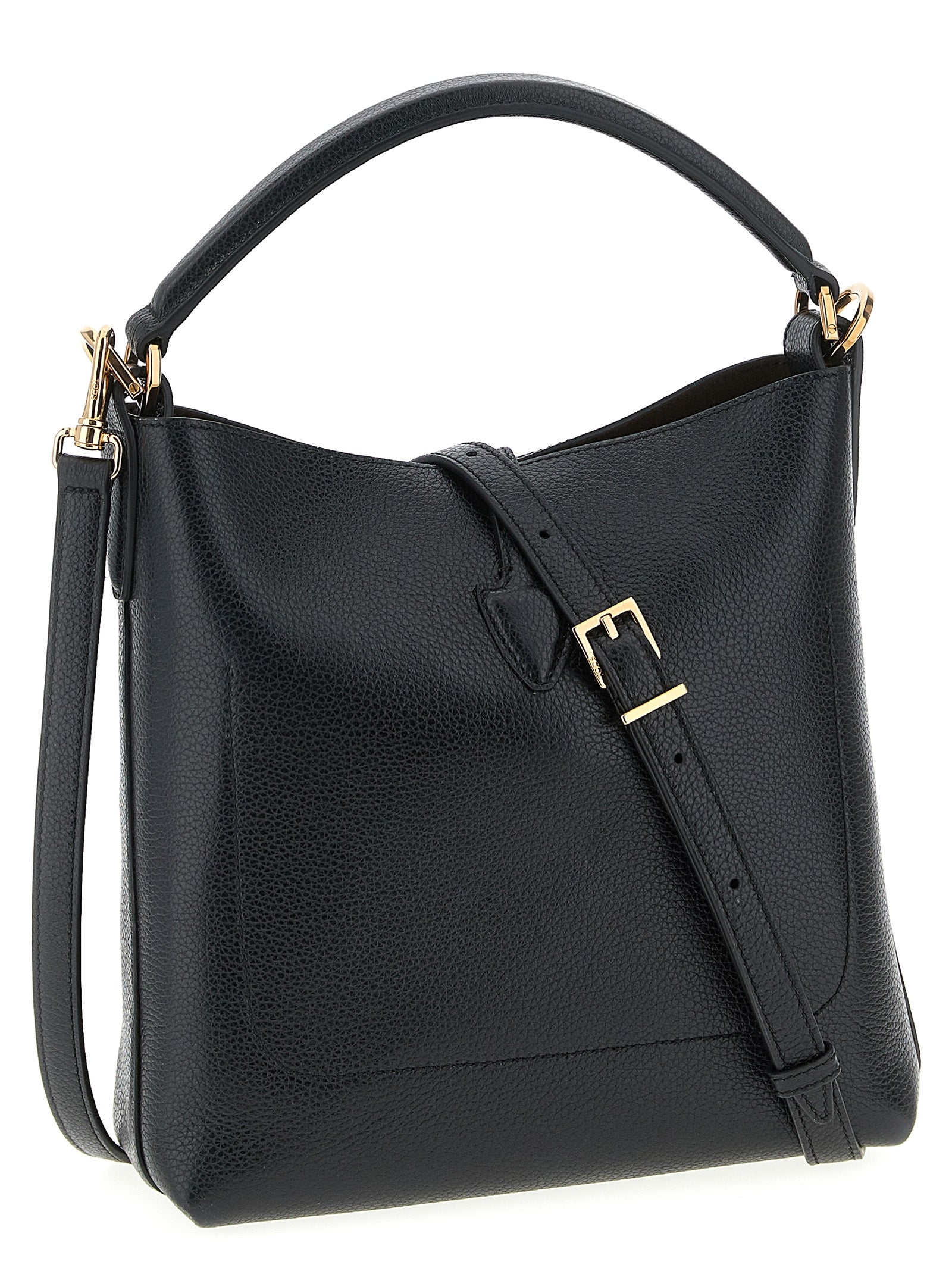 Tod's T Timeless Mini Bucket Bag - Black Leather