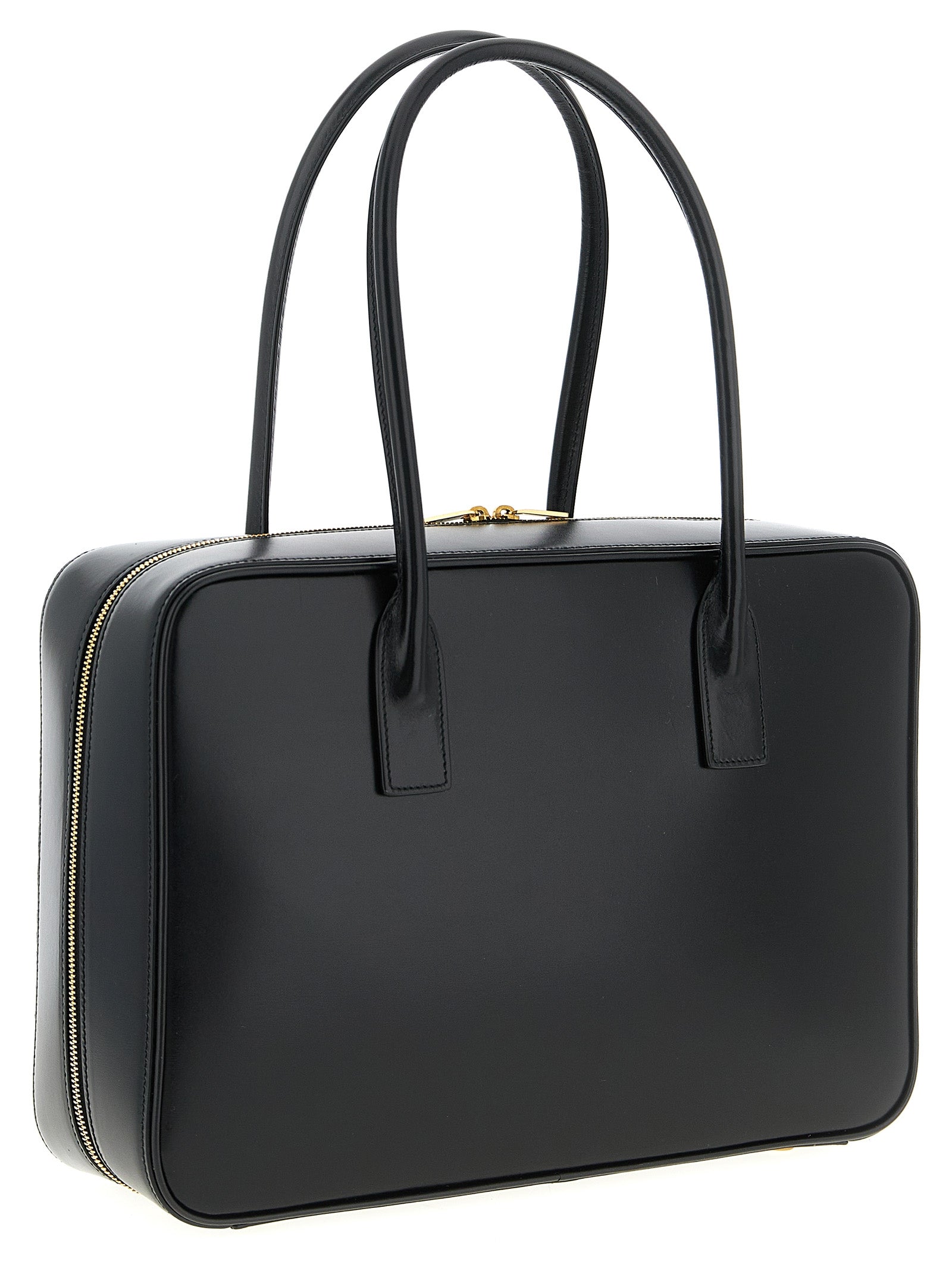 Saint Laurent Sac de Jour in Box Shoulder Bag - Black
