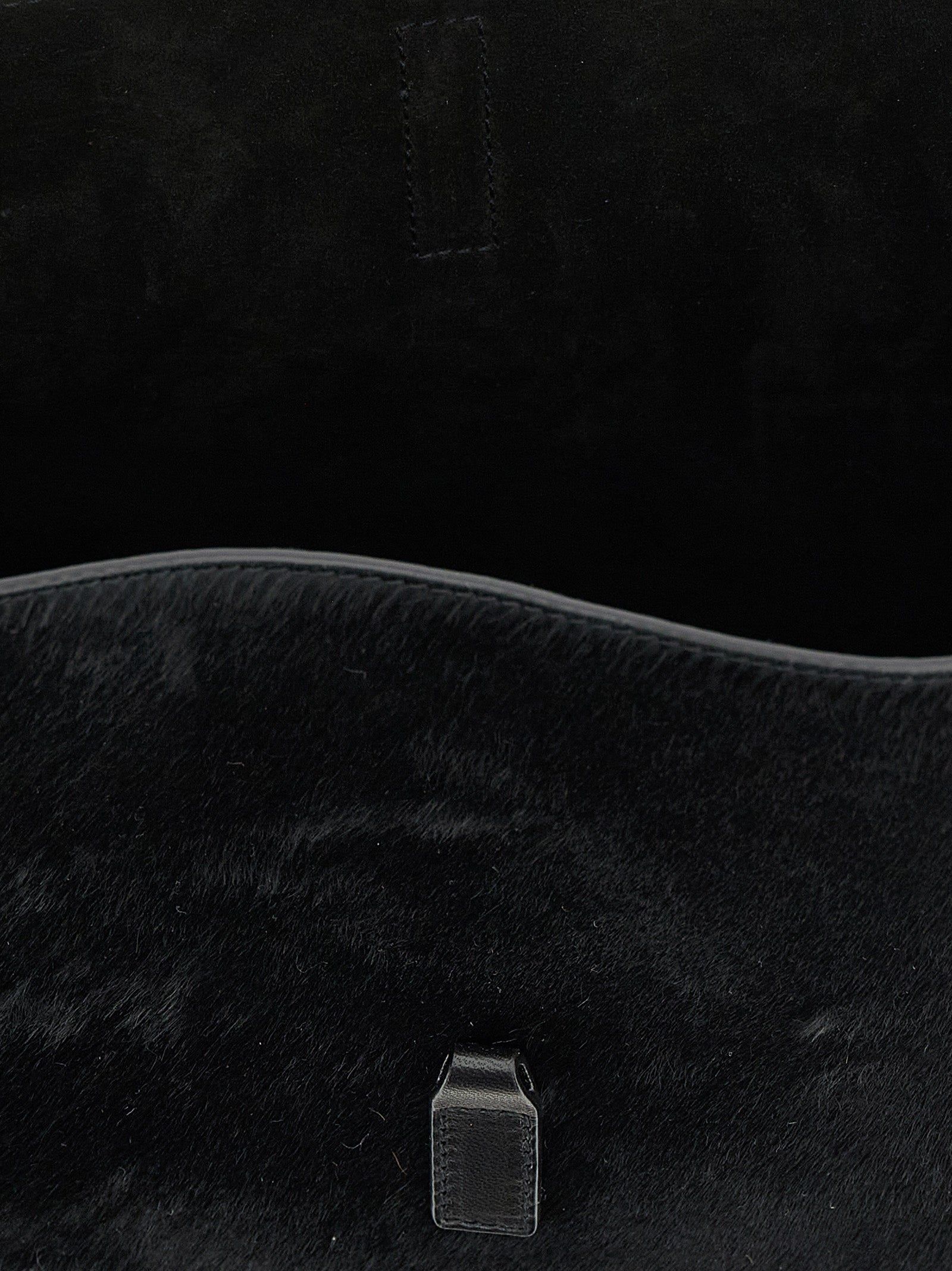 Saint Laurent Le 5 À 7 Small Hobo Bag - Black Pony Hair Leather