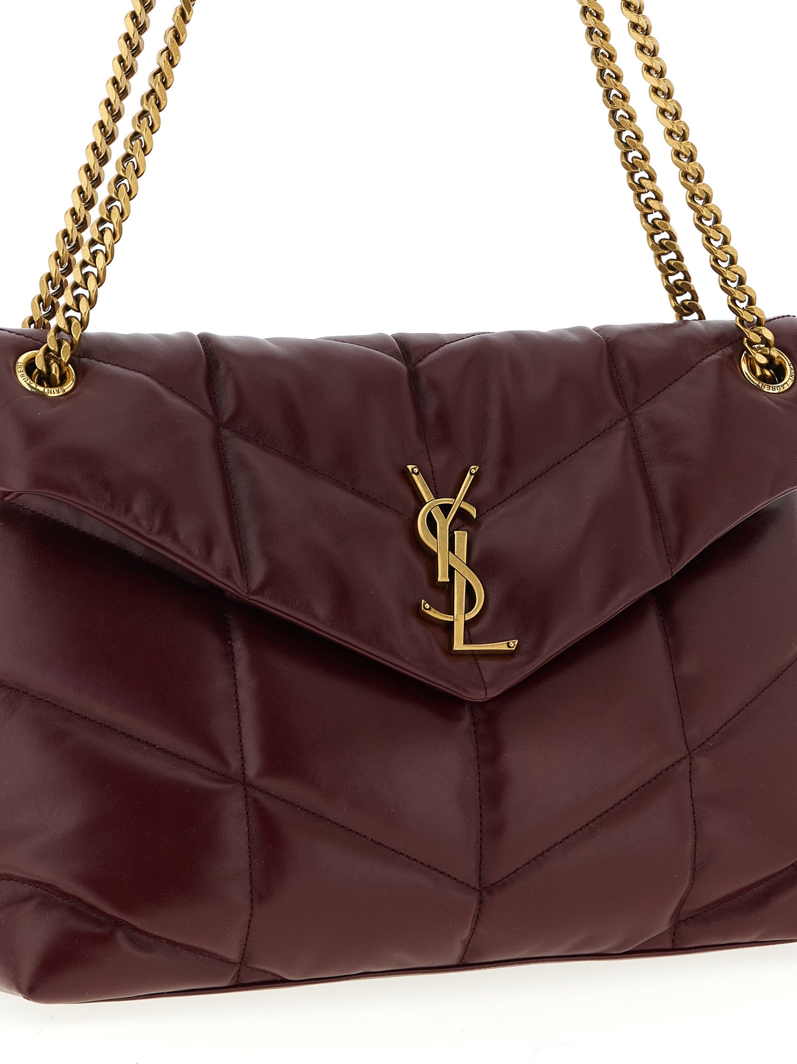 Saint Laurent Puffer Medium - Dark Ruby